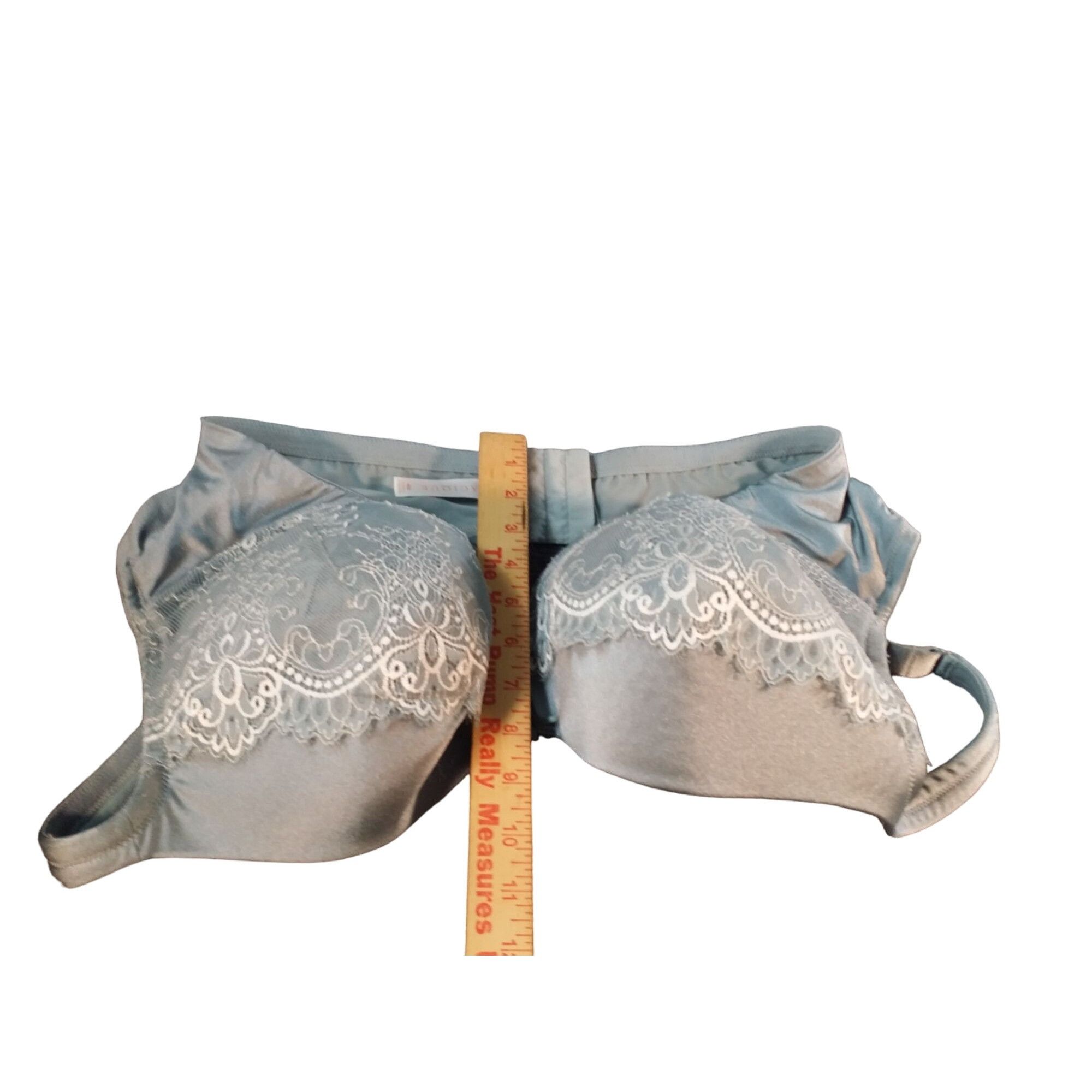 Other Cacique Bra Lightly Lined Full Coverage Women Sz 46D Blue Fl Size ONE SIZE - 3 Thumbnail