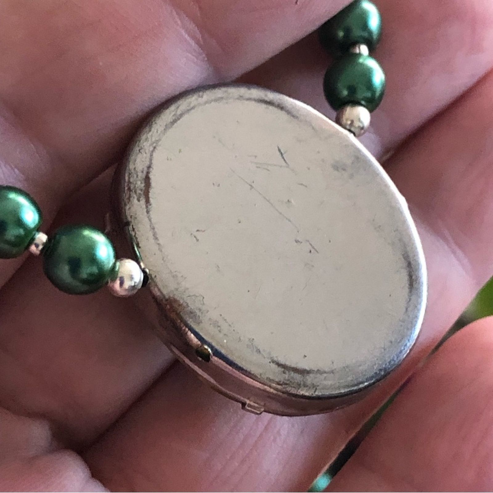 Handmade Handcrafted repurpose animal print stone Pearl necklace Size ONE SIZE - 12 Thumbnail