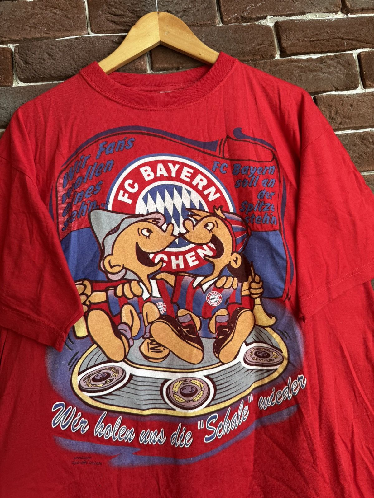 Vintage Rare vintage 90s Bayern Munchen Fc t Shirt Soccer Football Size US XL / EU 56 / 4 - 3 Thumbnail