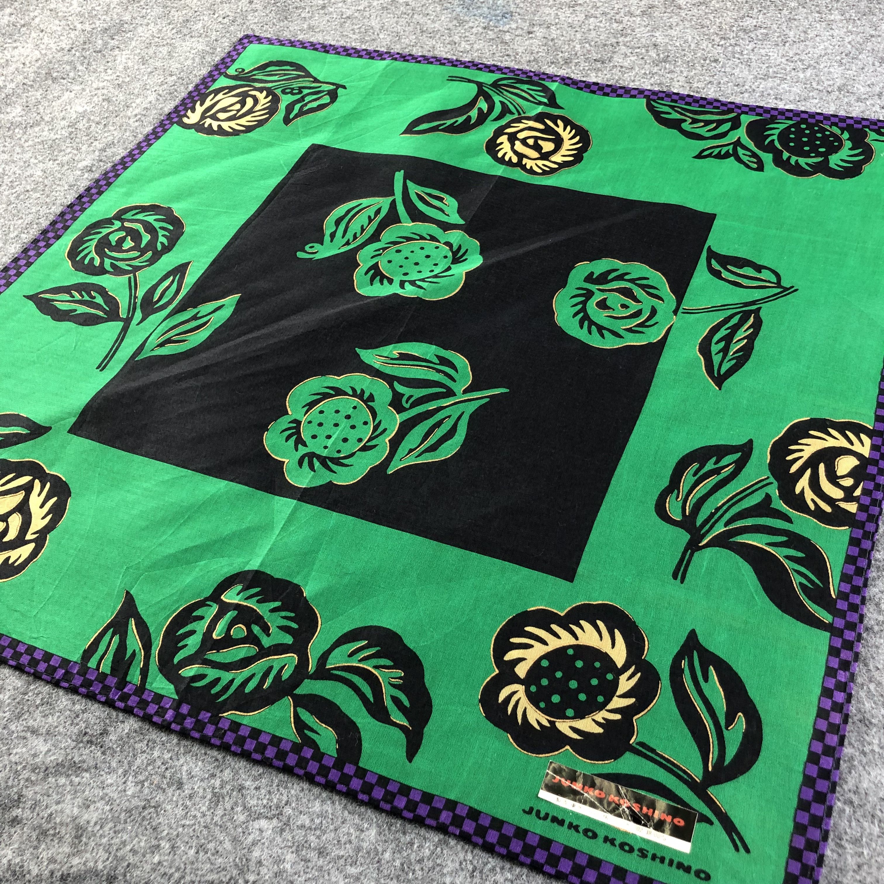 Mr. Junko × Vintage Junko Koshino Handkerchief Neckerchief Bandana H2280 Size ONE SIZE - 3 Thumbnail