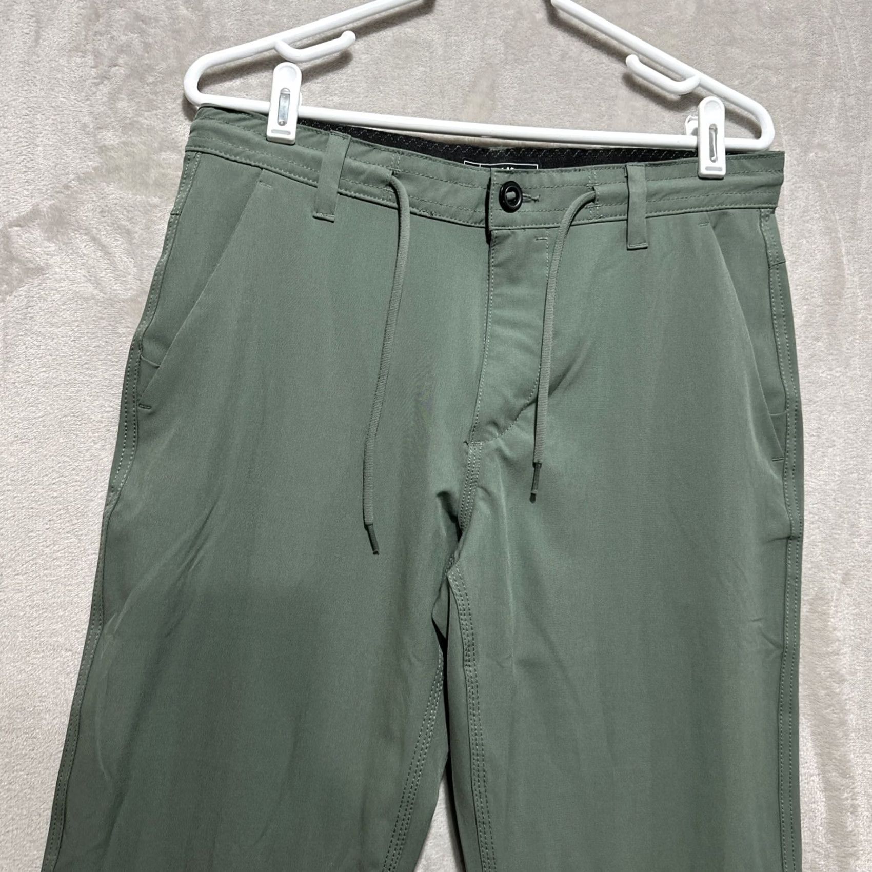 Billabong Billabong Men's Ozzy Hybrid Pants 31 Green Woven Golf Performance Stretch Regular Straight Khakis Mens Size US 31 - 4 Thumbnail