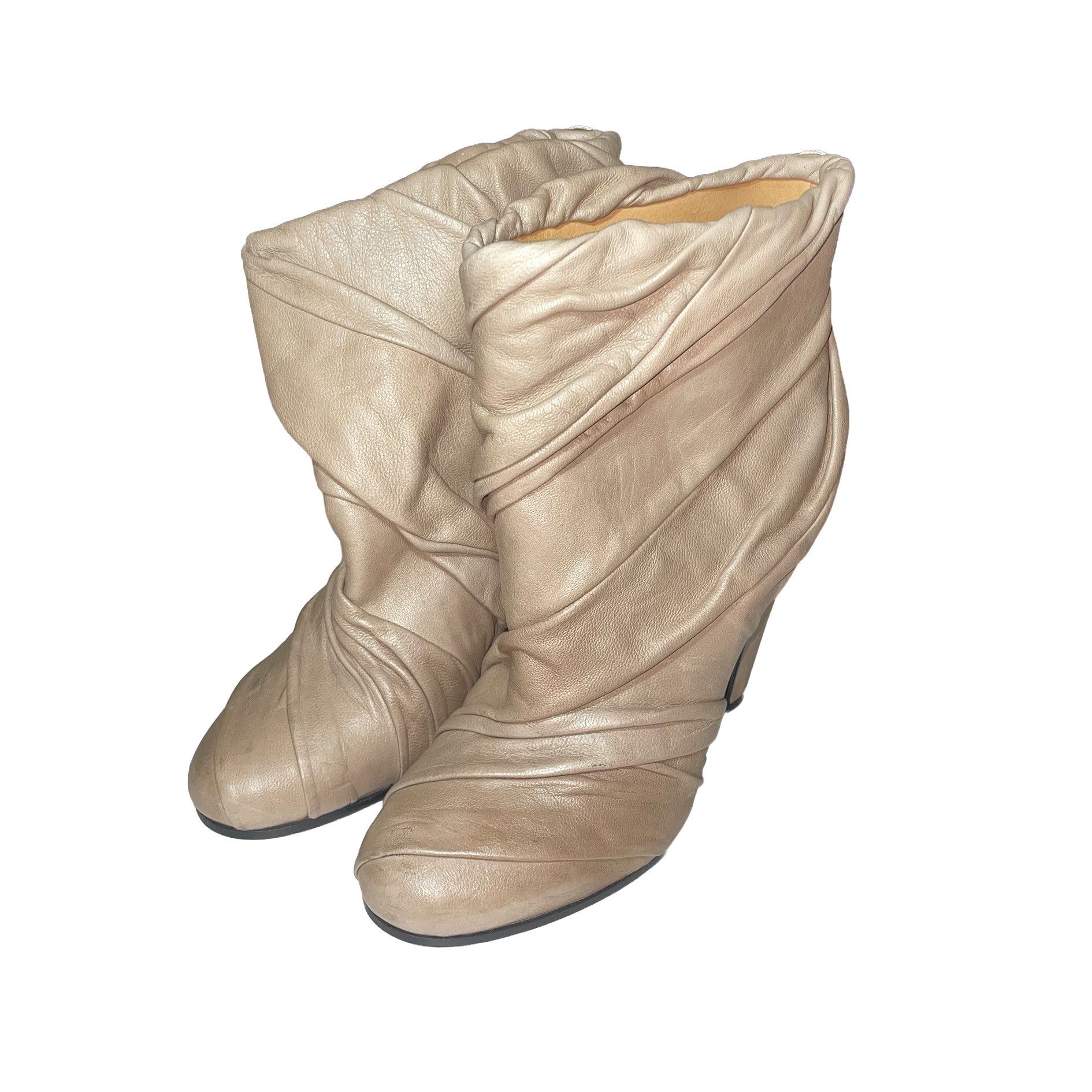 Maison Margiela Maison Margiela Shirring Leather Boots Size US 5 / IT 35 - 3 Thumbnail