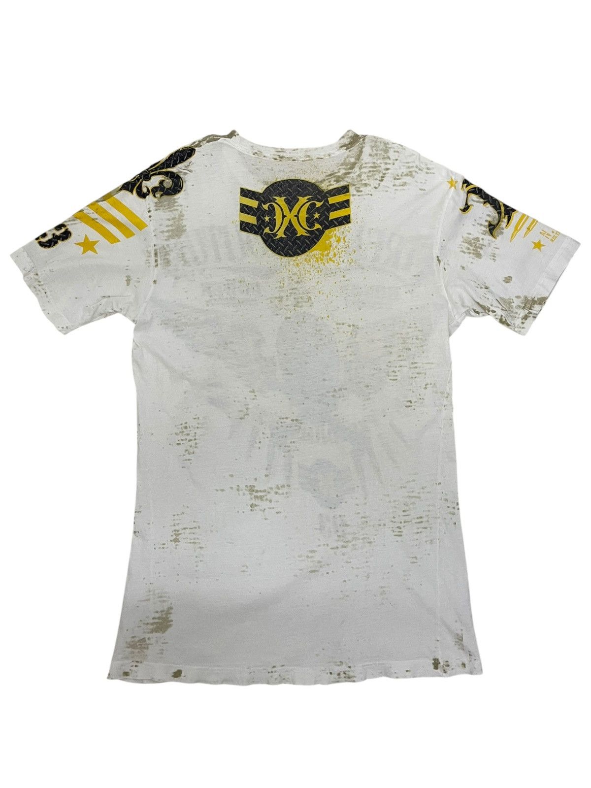Affliction Y2K Xtreme Couture “Honor & Power” Skull Wings Grunge Tee Size US L / EU 52-54 / 3 - 2 Thumbnail