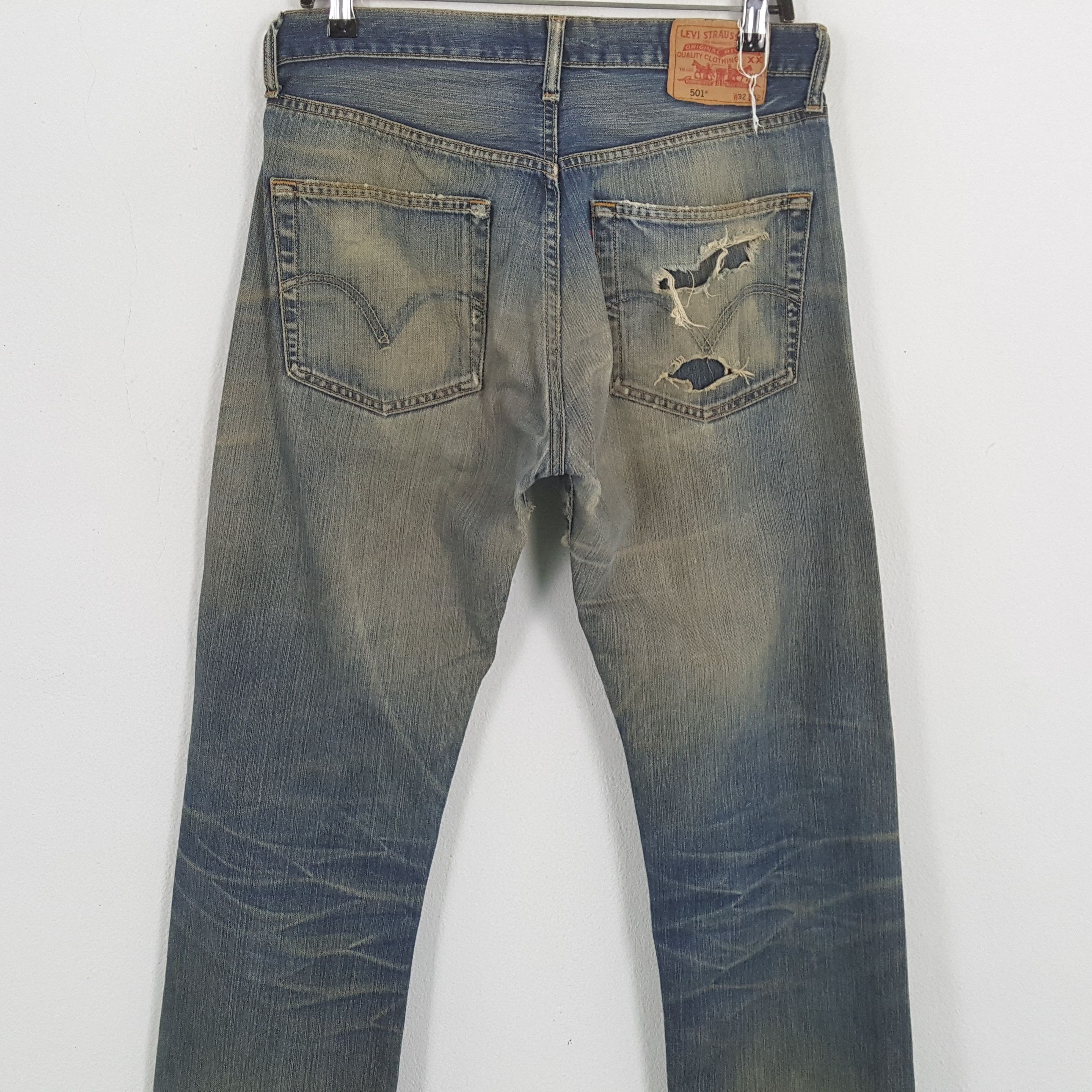 LEVI'S Streetwear Style Distressed Jeans