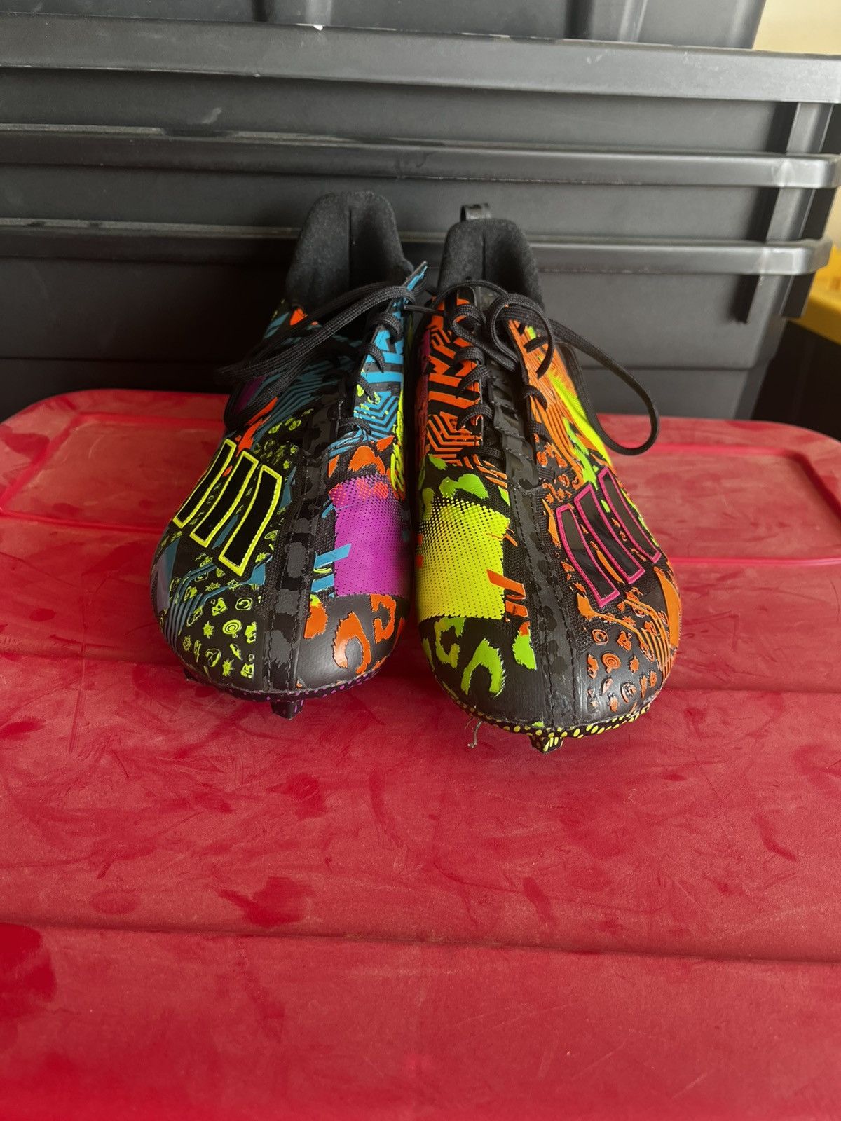 Adidas Adidas multicolor cleats Size US 14 / EU 47 - 1 Thumbnail