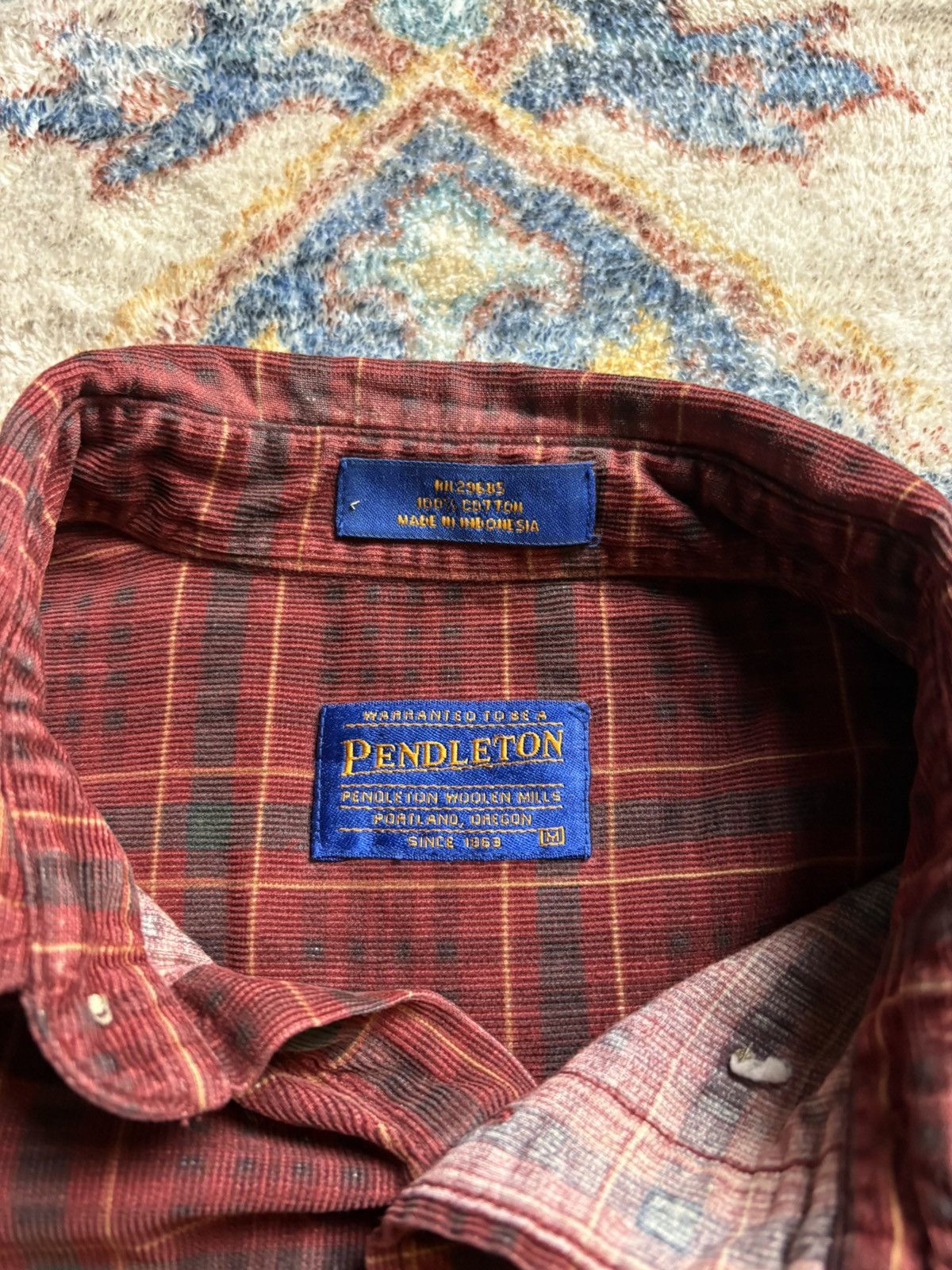 Pendleton Vintage Pendleton Plaid Button-up Shirt Medium Size US M / EU 48-50 / 2 - 3 Thumbnail