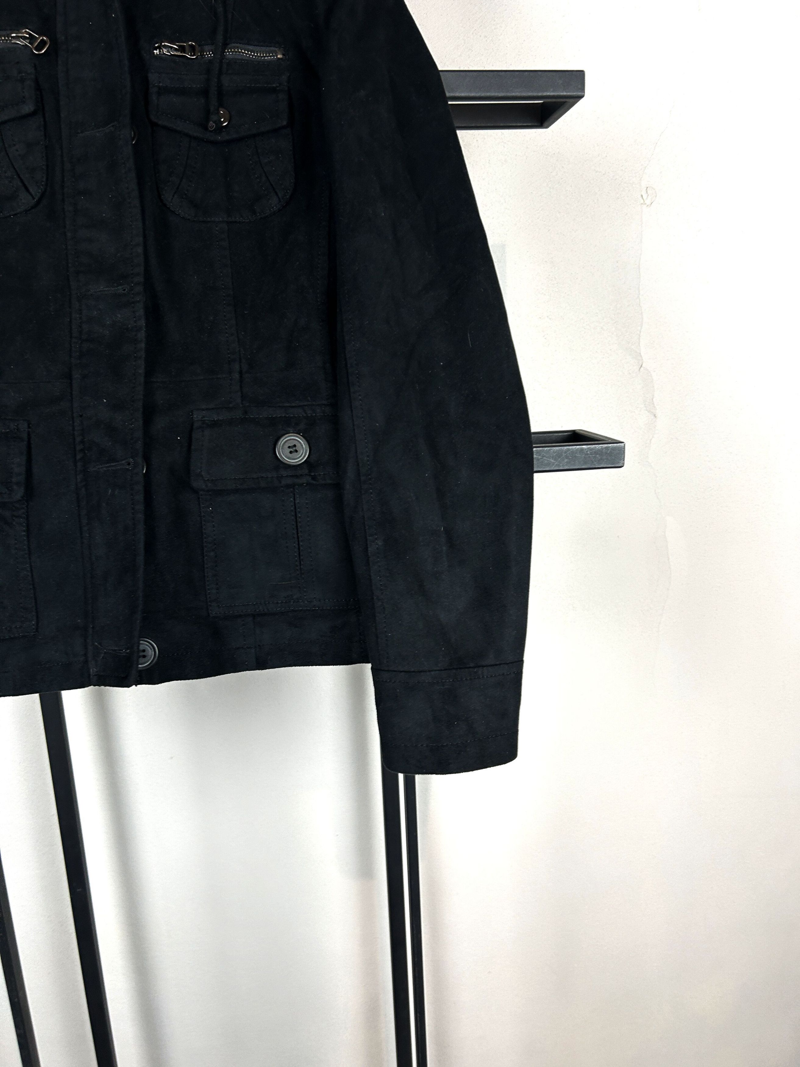 Diesel Y2K Black Jacket Fur Hood Military Vintage Archive Style Size US S / EU 44-46 / 1 - 3 Thumbnail
