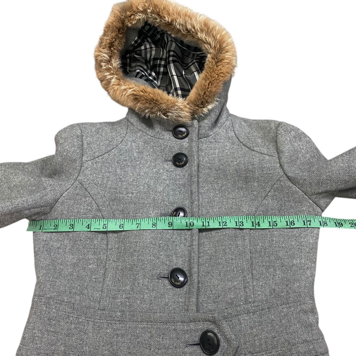Burberry Burberrys Hoodie Rabbit Fur Trench Coat Size 38 Grey Colour Size XS / US 0-2 / IT 36-38 - 15 Thumbnail