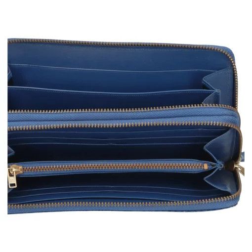 Comme des Garcons Wallet Round Zipper Long Blue Size ONE SIZE - 4 Thumbnail