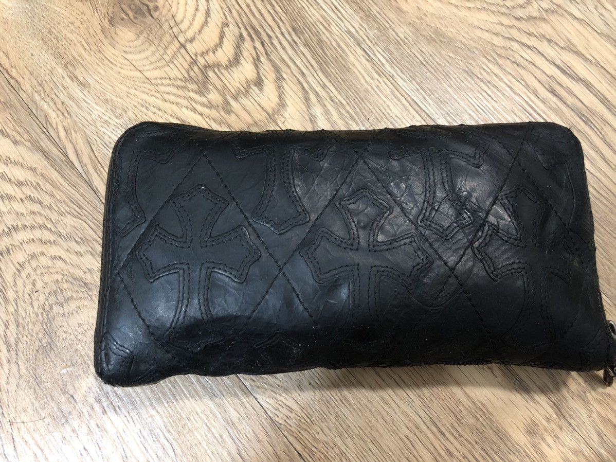 Chrome Hearts Chrome Hearts cross symmetry distressed long zip wallet Size ONE SIZE - 22 Thumbnail