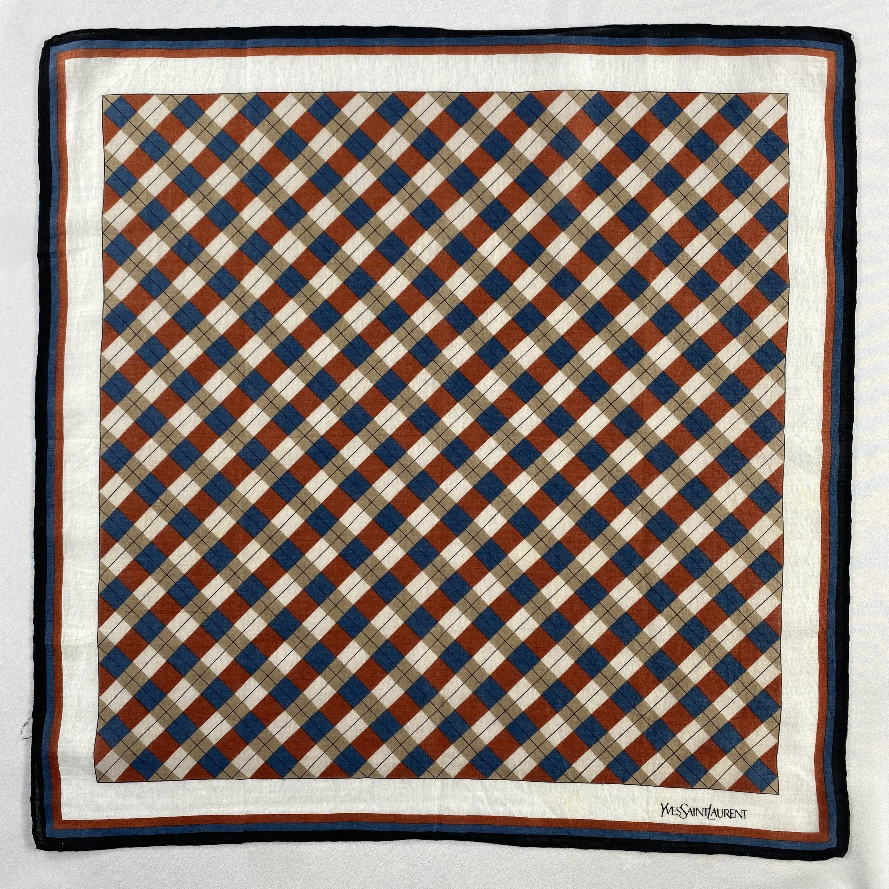 Vintage Yves Saint Laurent Bandana/ Handkerchief / Neckerchief-P1813 Size ONE SIZE - 1 Thumbnail