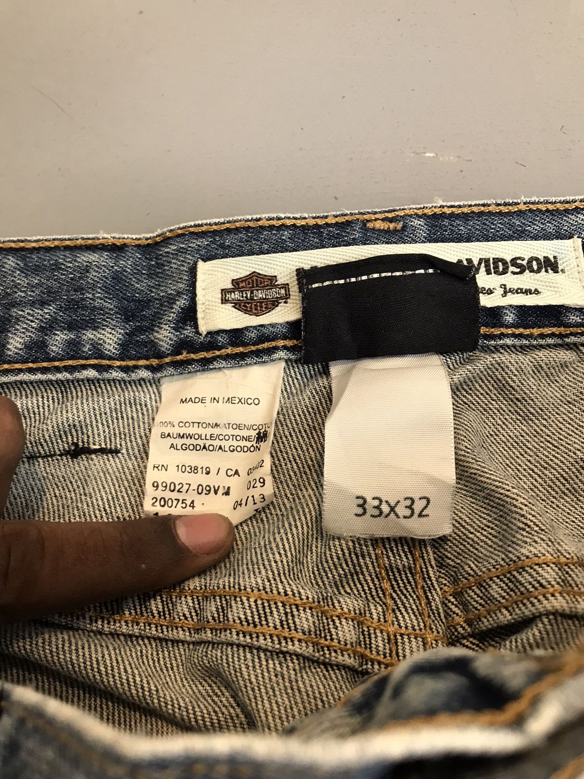 Harley Davidson × Vintage Vintage Harley Davidson straight fit denim Size US 34 / EU 50 - 5 Thumbnail