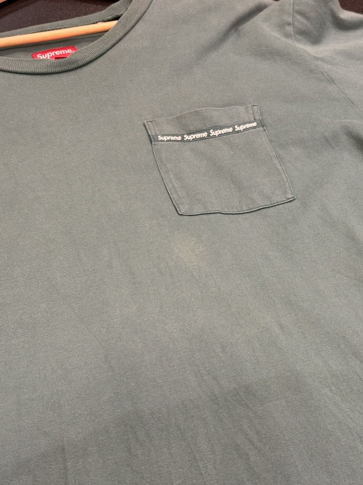 Supreme Supreme LS Pocket Shirt Green Size US XL / EU 56 / 4 - 7 Thumbnail