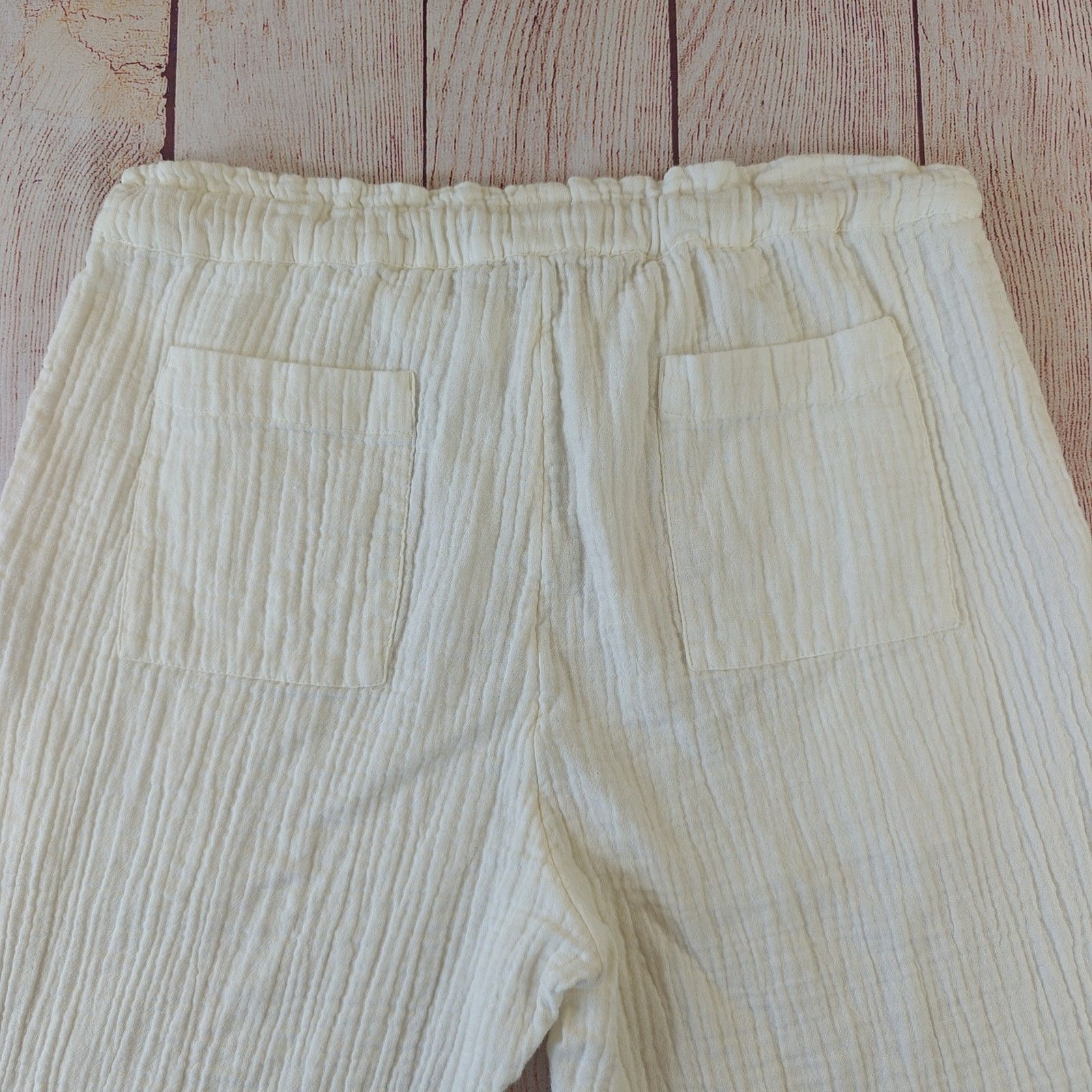 Madewell Madewell Lightestspun Ivory Beach Cover-Up Cropped Pants S Size 27" / US 4 / IT 40 - 4 Thumbnail