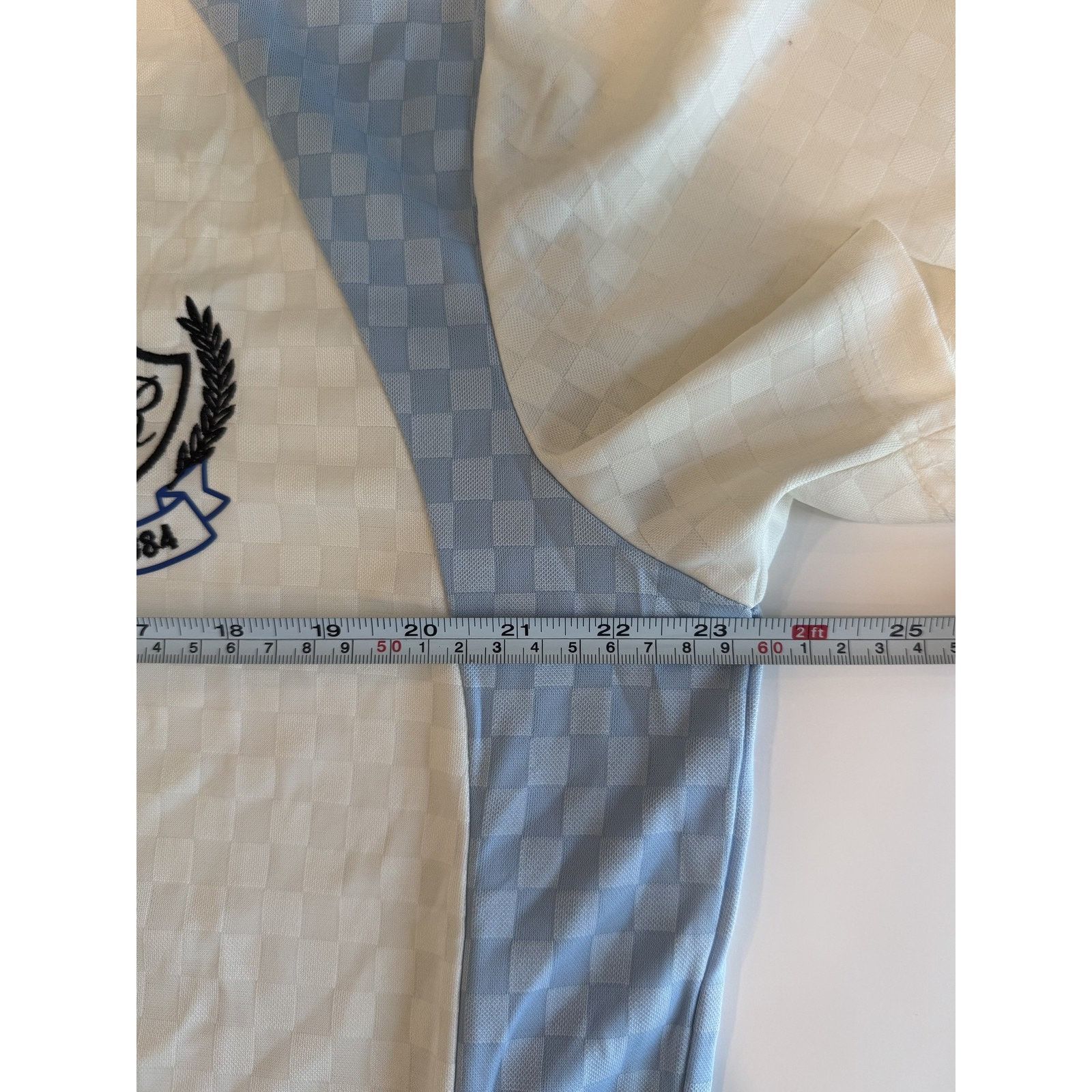 Forever 21 Forever 21 Mens Large White Blue Polo Embroidered Polo Size US L / EU 52-54 / 3 - 5 Thumbnail
