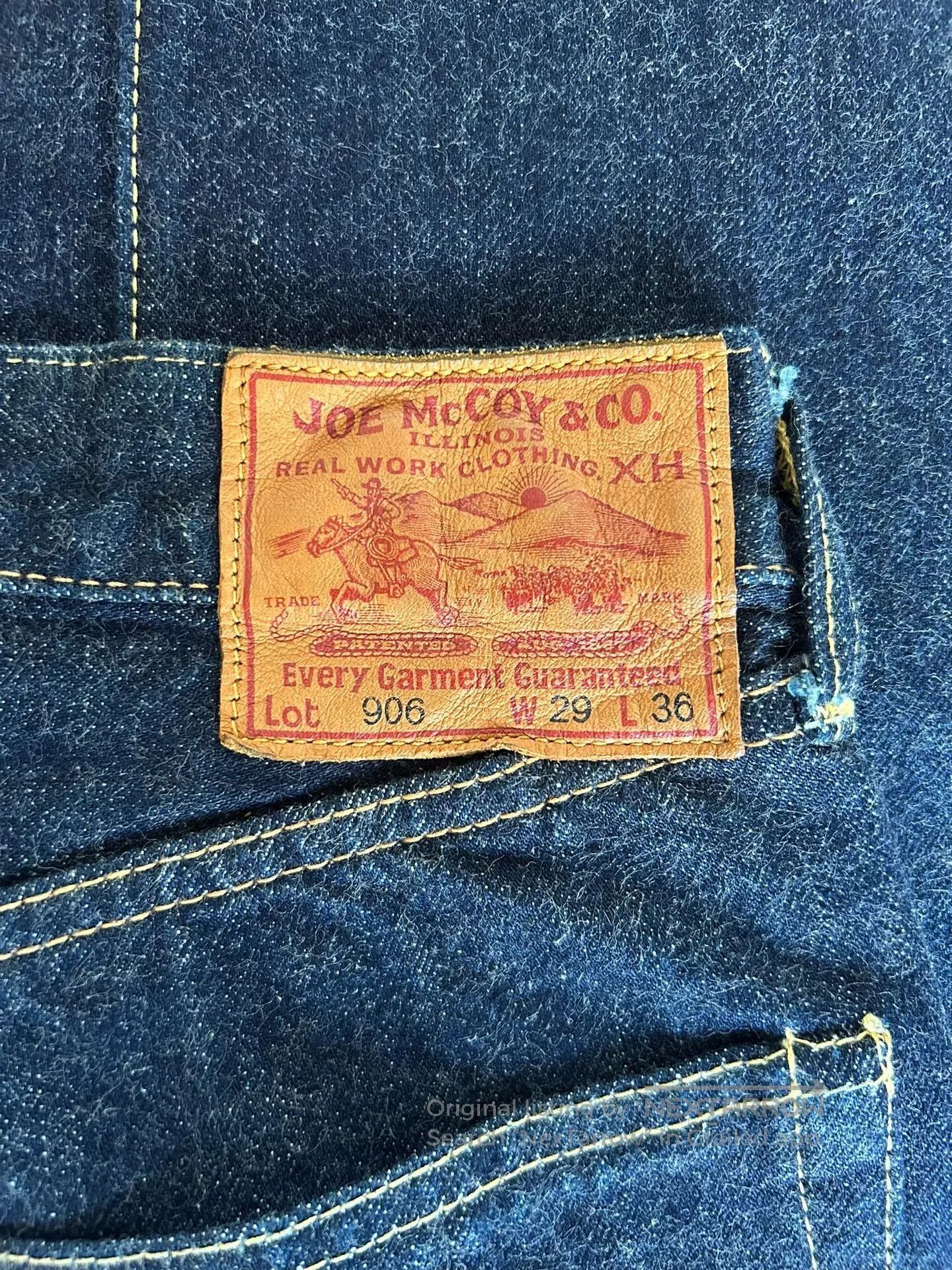 The Real McCoy's Joe McCoy Denim Jeans Vintage Red Label. Size US 29 - 5 Thumbnail