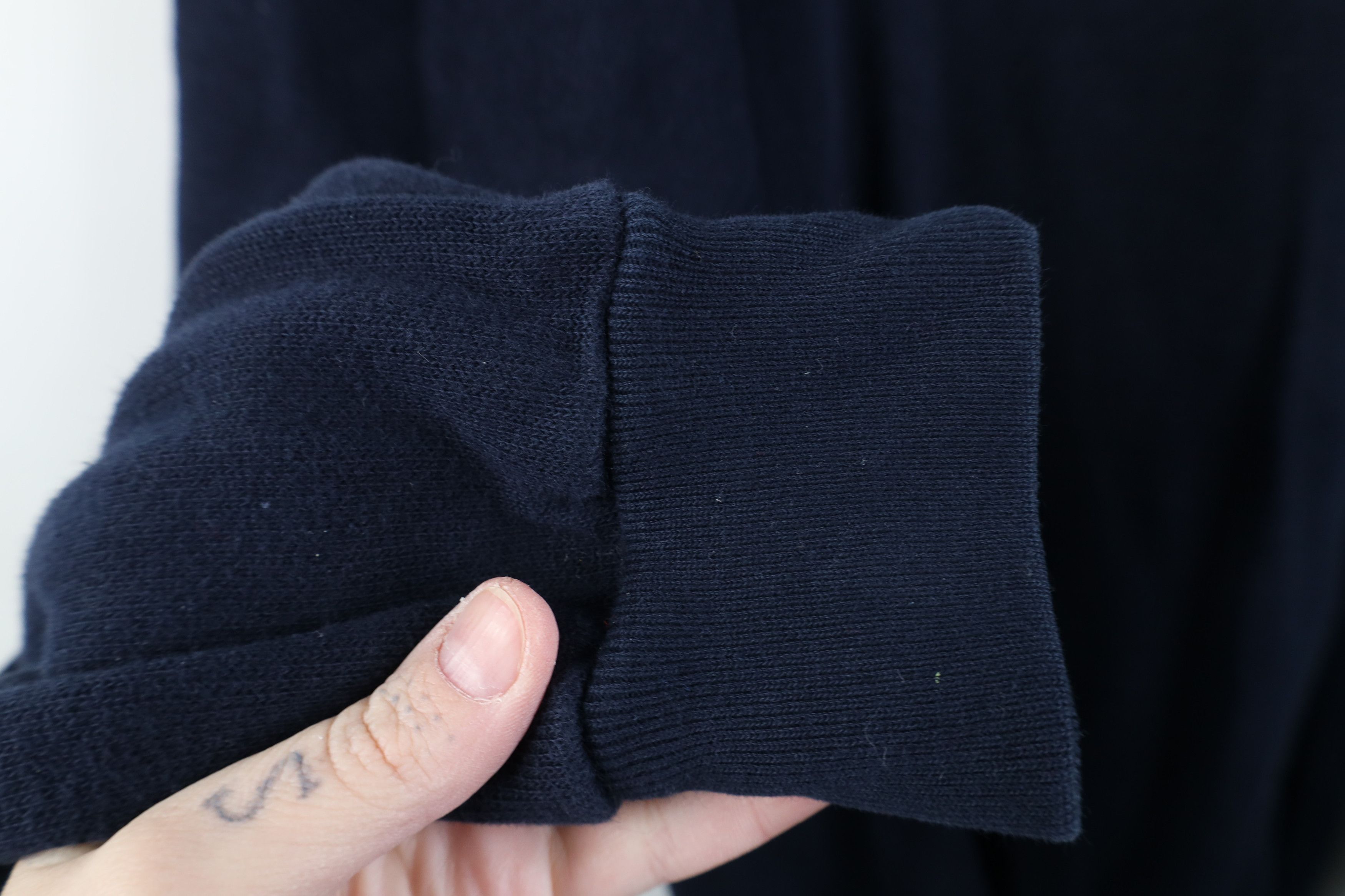 Nautica Vintage 90s Nautica Ribbed Knit 1/4 Half Zip Sweater Blue Size US M / EU 48-50 / 2 - 9 Thumbnail