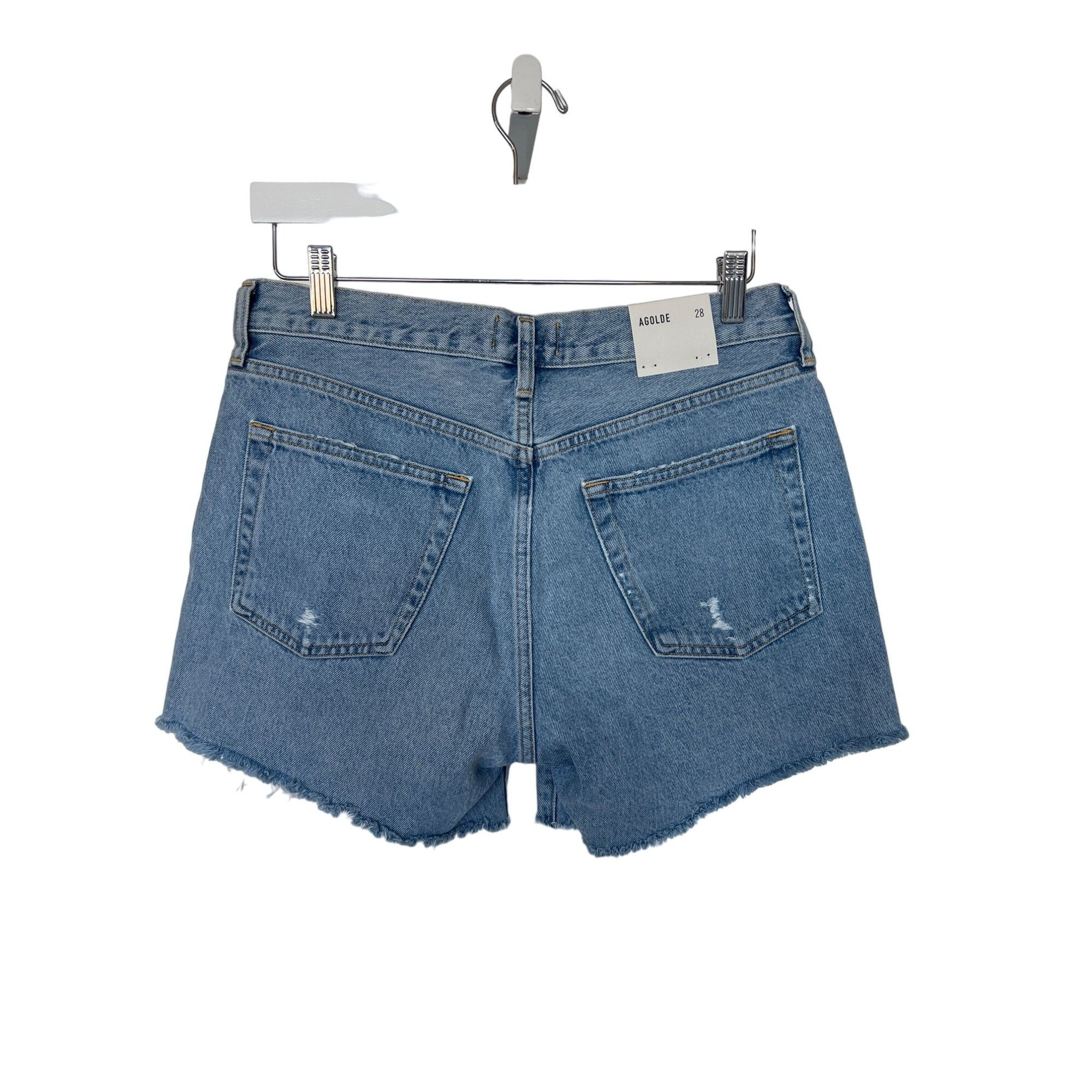 Agolde Agolde Parker Long Frayed Shorts Size 28" / US 6 / IT 42 - 8 Thumbnail