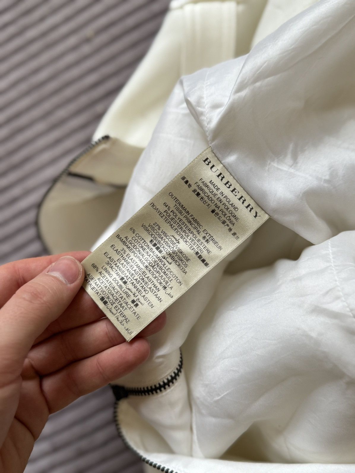 Burberry Vintage Y2K Burberry Luxury Dress Designer 36IT White Size XS / US 0-2 / IT 36-38 - 15 Thumbnail