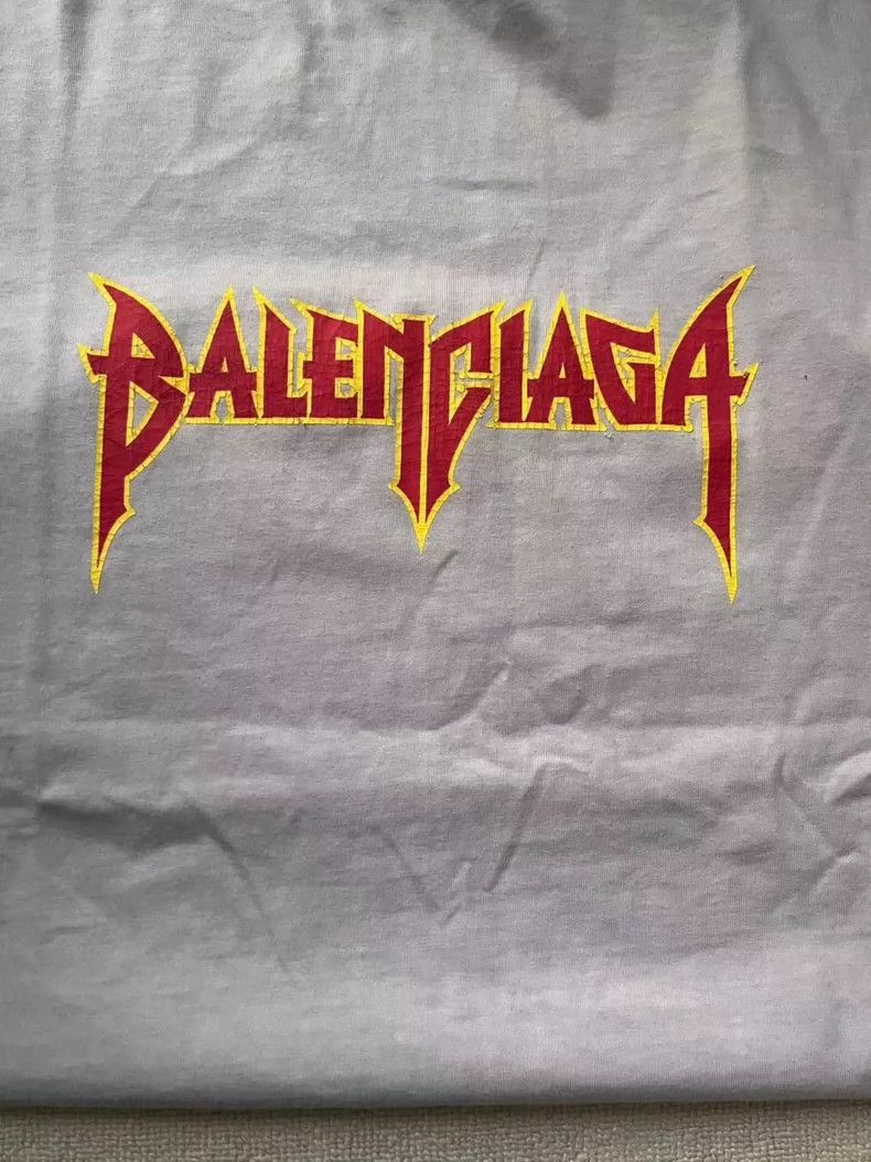 Balenciaga Balenciaga Flame Band Short Sleeve T-Shirt Size US S / EU 44-46 / 1 - 3 Thumbnail