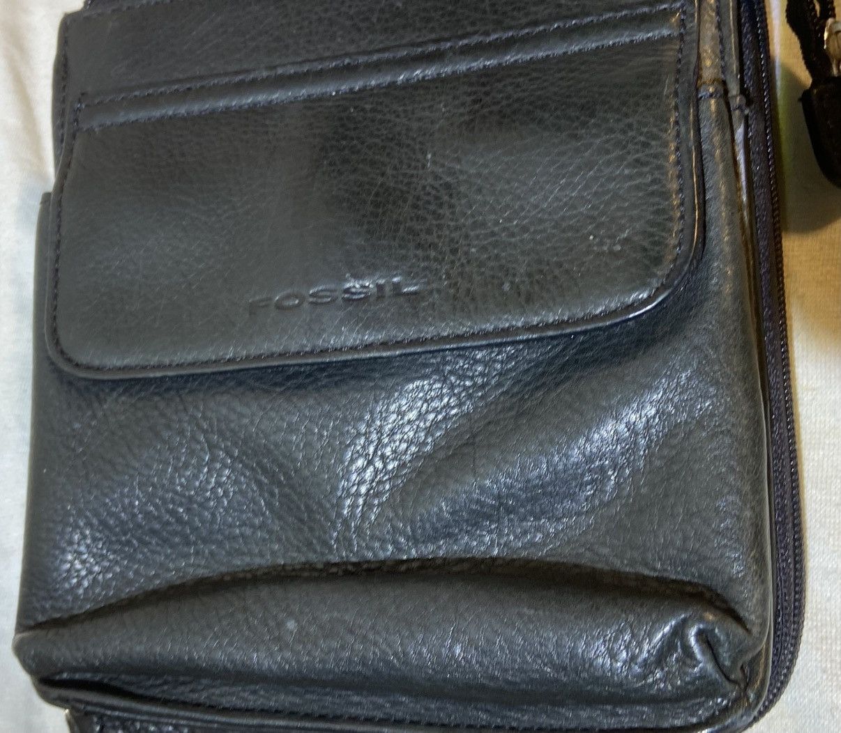 Fossil Fossil Black Leather Crossbody Bag Size ONE SIZE - 1 Thumbnail