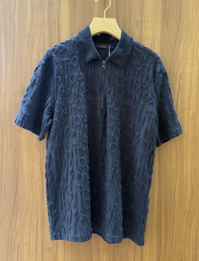 Louis Vuitton Louis Vuitton Monogrammed Short Sleeve Polo Shirt Size US L / EU 52-54 / 3 - 1 Thumbnail
