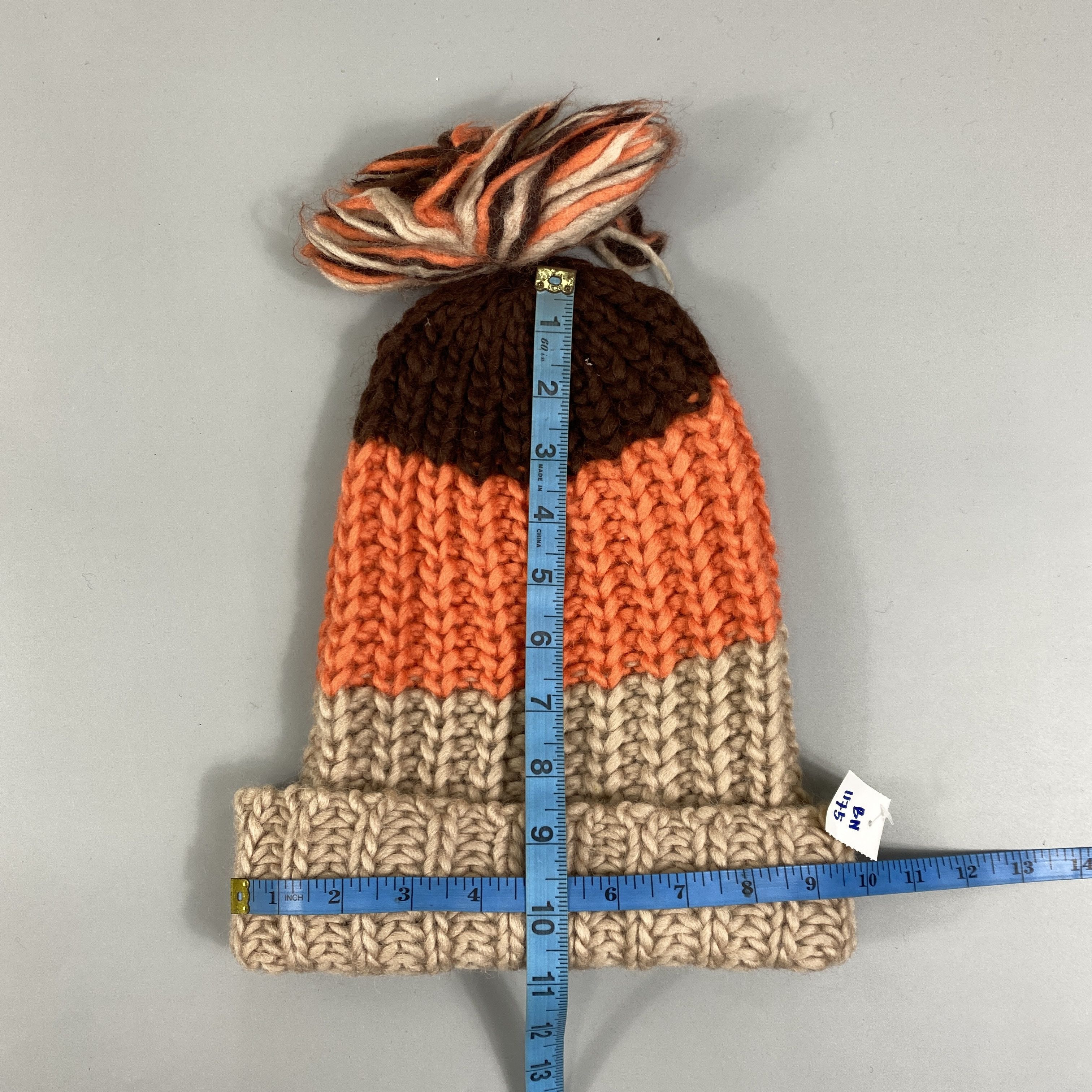 Japanese Brand Knitted Three Color Beanie Hats -BN1175 Size ONE SIZE - 5 Thumbnail