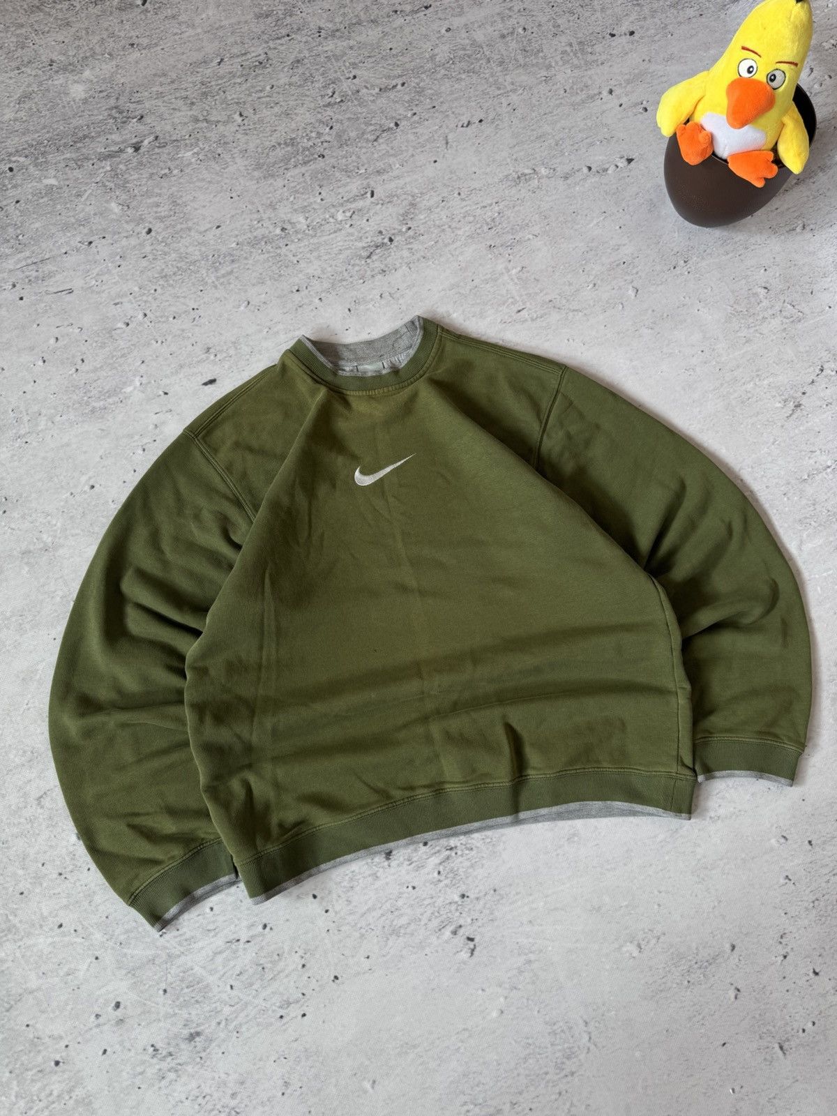 Nike × Vintage NIKE VINTAGE CENTER LOGO OVERSIZE BAGGY FIT SWEATSHIRT Size US L / EU 52-54 / 3 - 1 Thumbnail