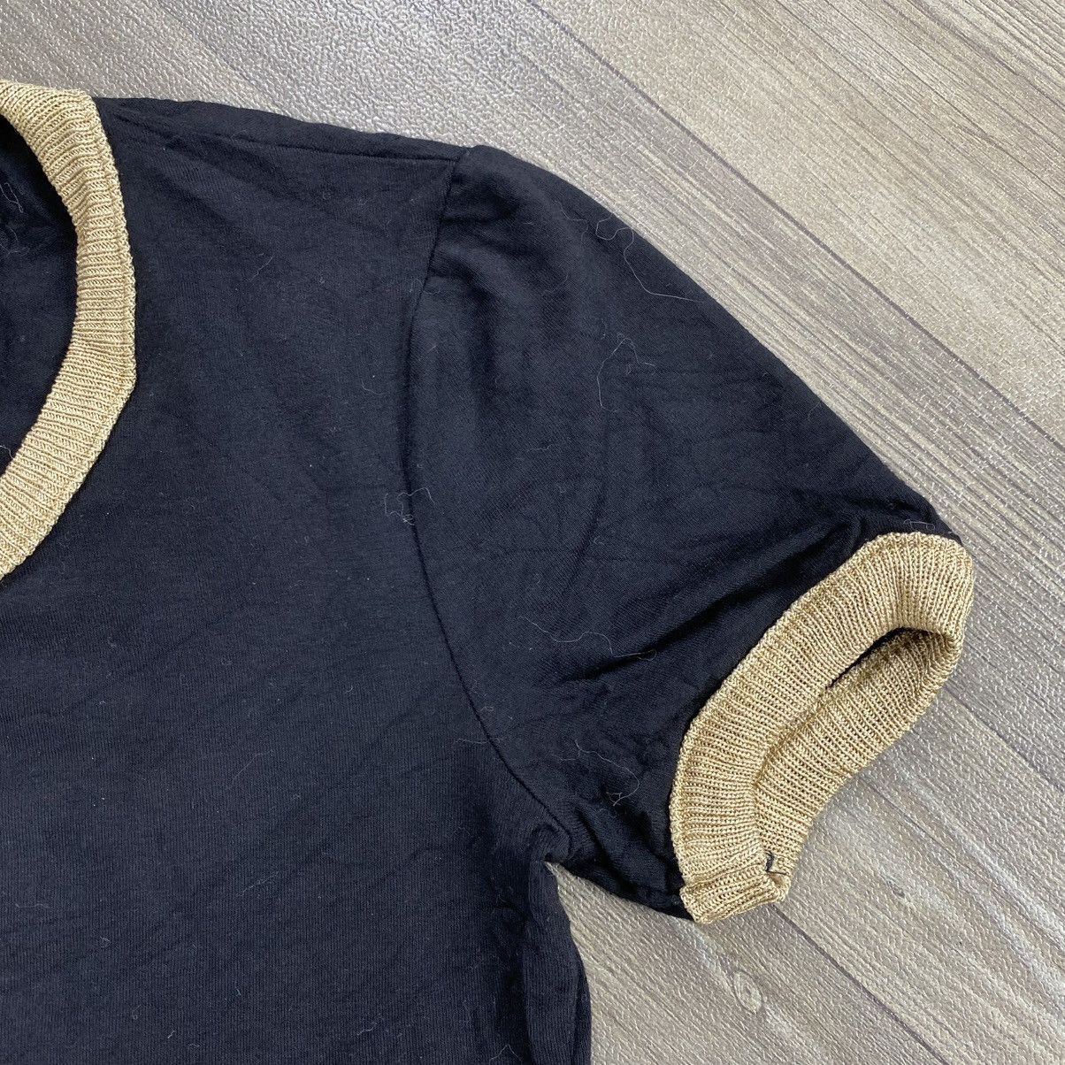 Dolce & Gabbana 1990s Vintage Dolce & Gabbana Ringer Tee Sexy Luxury Size US XS / EU 42 / 0 - 6 Thumbnail