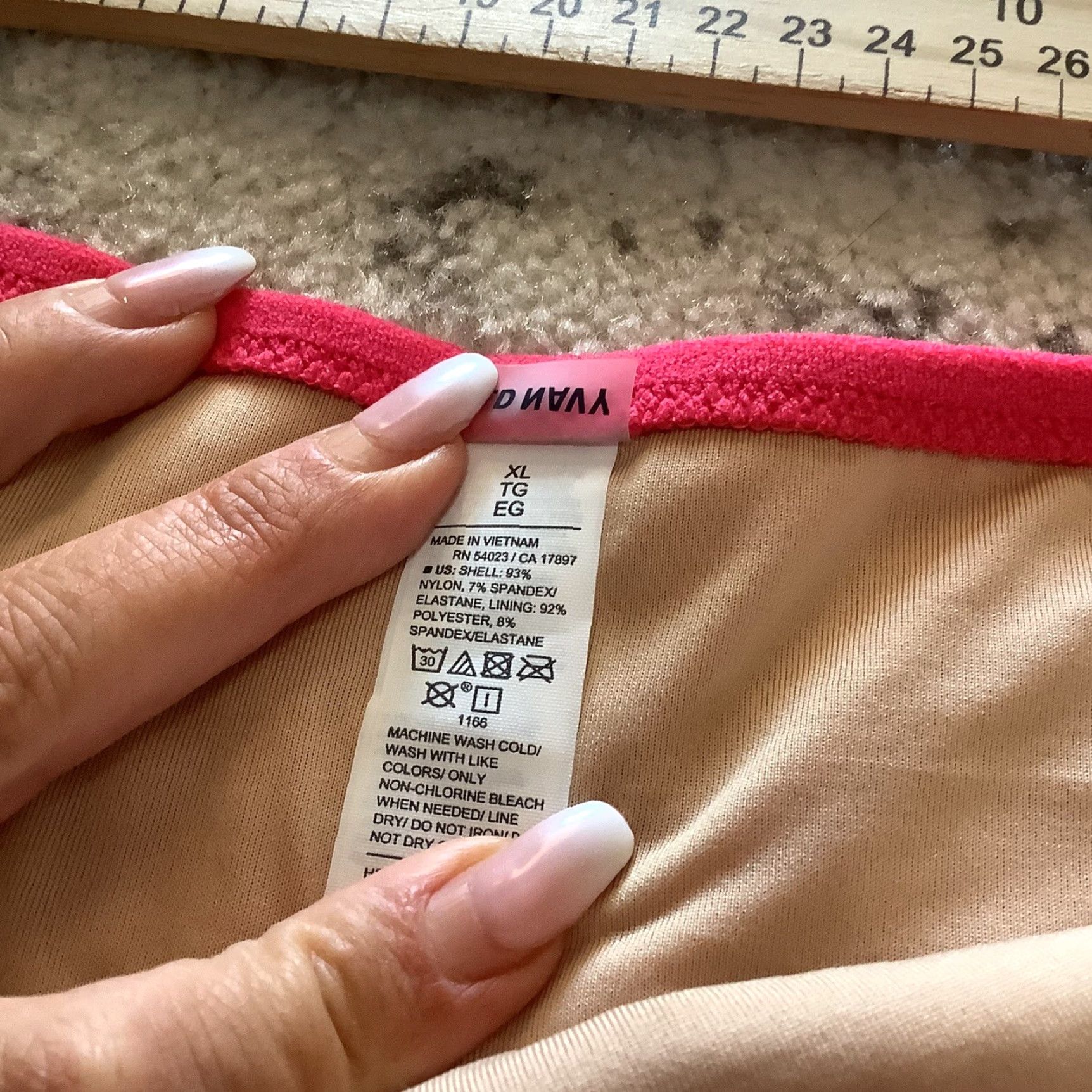 Old Navy Old Navy Women Swim Bottoms XL High-Waisted Pink Red Pinkish Redish Bikini Bottoms, Regular, Regular Size, Bottom, Swim, 1 Piece Size 40" / US 18 - 3 Thumbnail