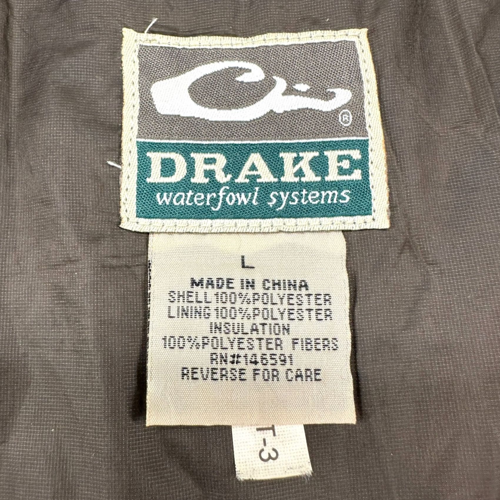 Vintage Drake Vest Mens L Brown Waterfowl Camouflage Realtree Max Puffer Full Zip Polyester Jacket/Coat Dual-Use Puffer Jacket Size US L / EU 52-54 / 3 - 4 Thumbnail