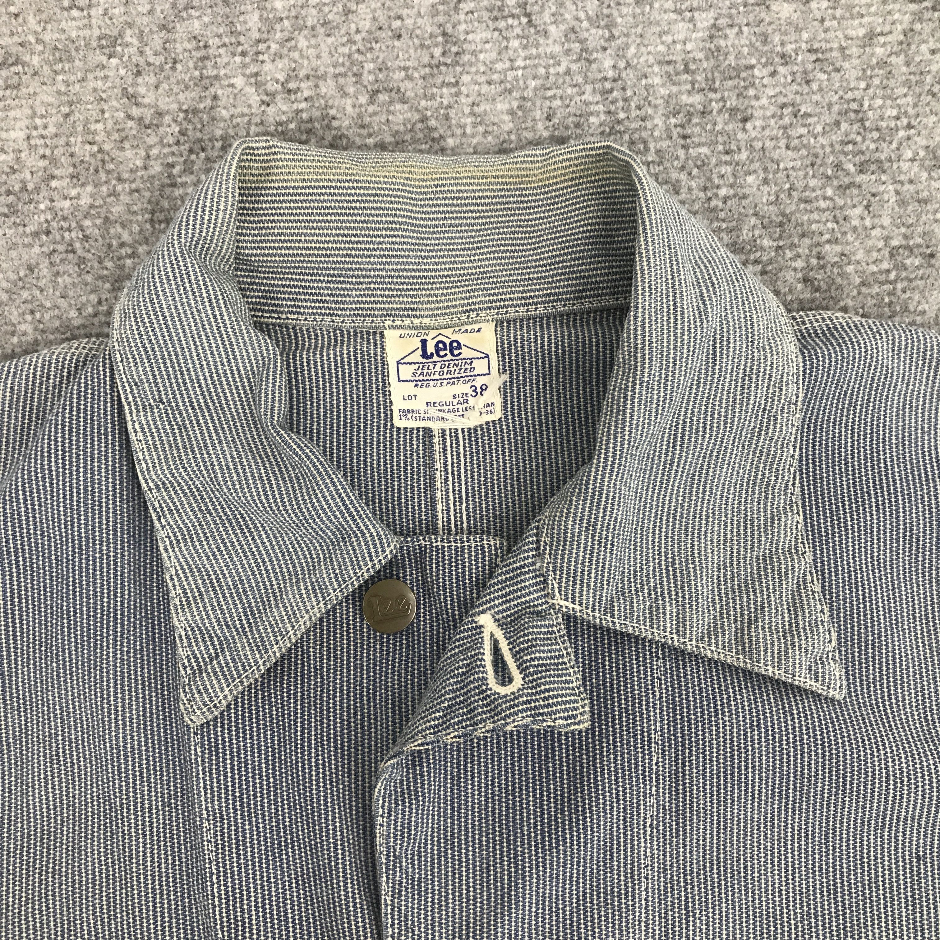 Japanese Brand × Lee Rare lee Striped Button Up denim jacket Size US M / EU 48-50 / 2 - 8 Thumbnail