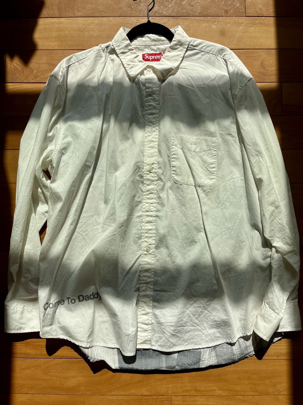 Supreme Supreme Aphex Twin White Button-Down Size US L / EU 52-54 / 3 - 3 Thumbnail