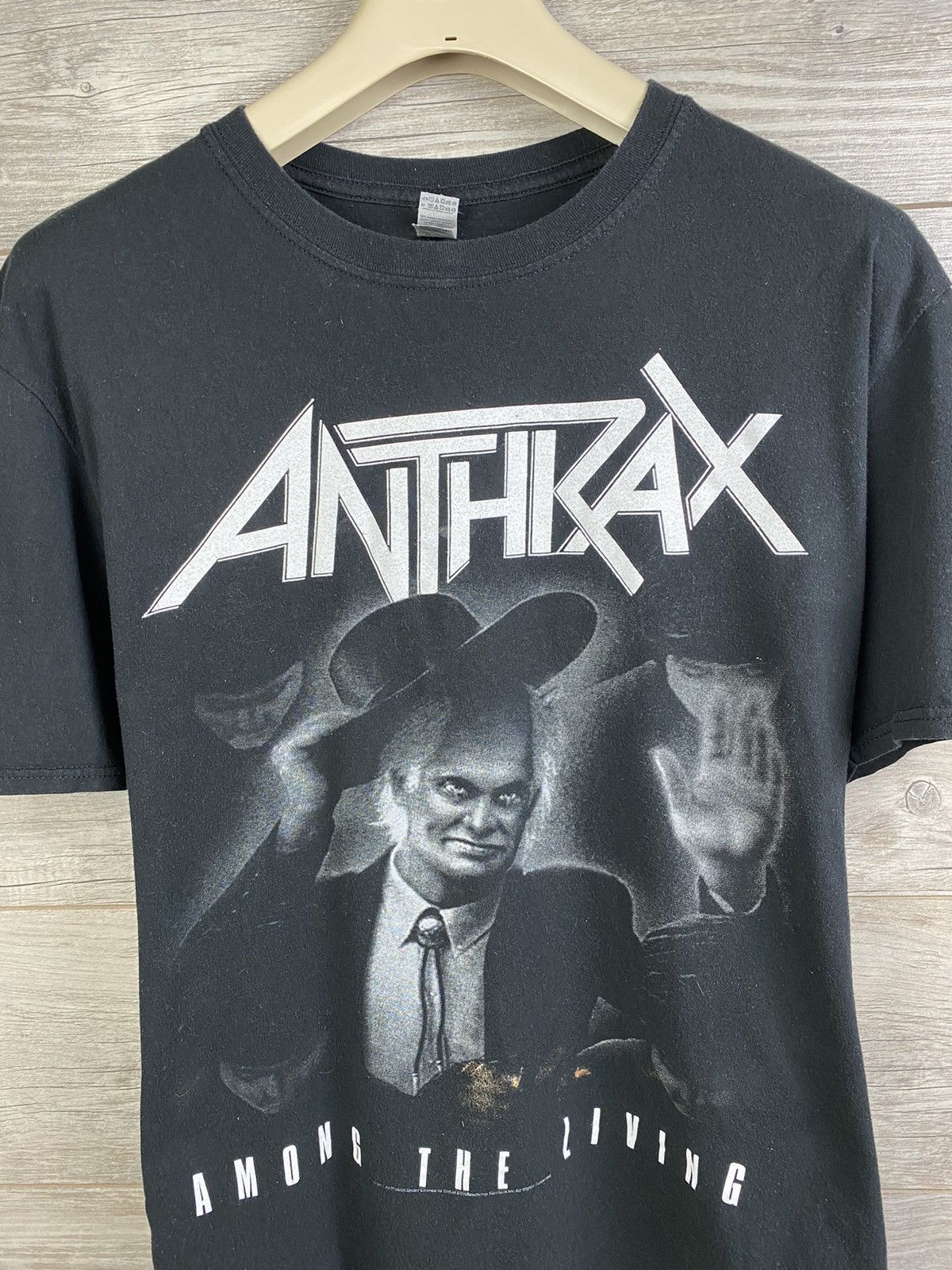 Vintage T-shirt Anthikax Among The Living 2011 Size L Size US L / EU 52-54 / 3 - 3 Thumbnail