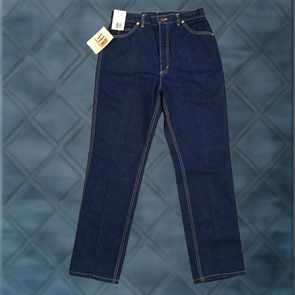 Vintage VINTAGE VF Jeans Womens Jeans Straight 16 USA Dark Wash 31.5in 100% Cotton Blue High Rise Regular Inseam 31.5in Size 38" / US 16 / IT 52 - 1 Thumbnail
