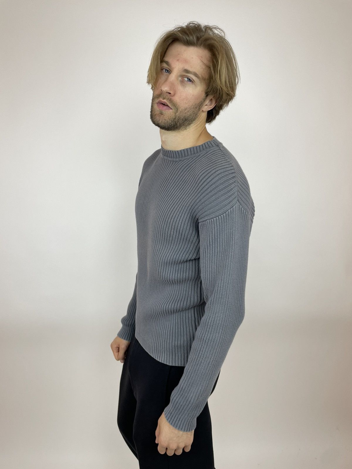Esprit Banana Republic Ribbed sweater avant garde Mens size L-XL Size US XL / EU 56 / 4 - 6 Thumbnail