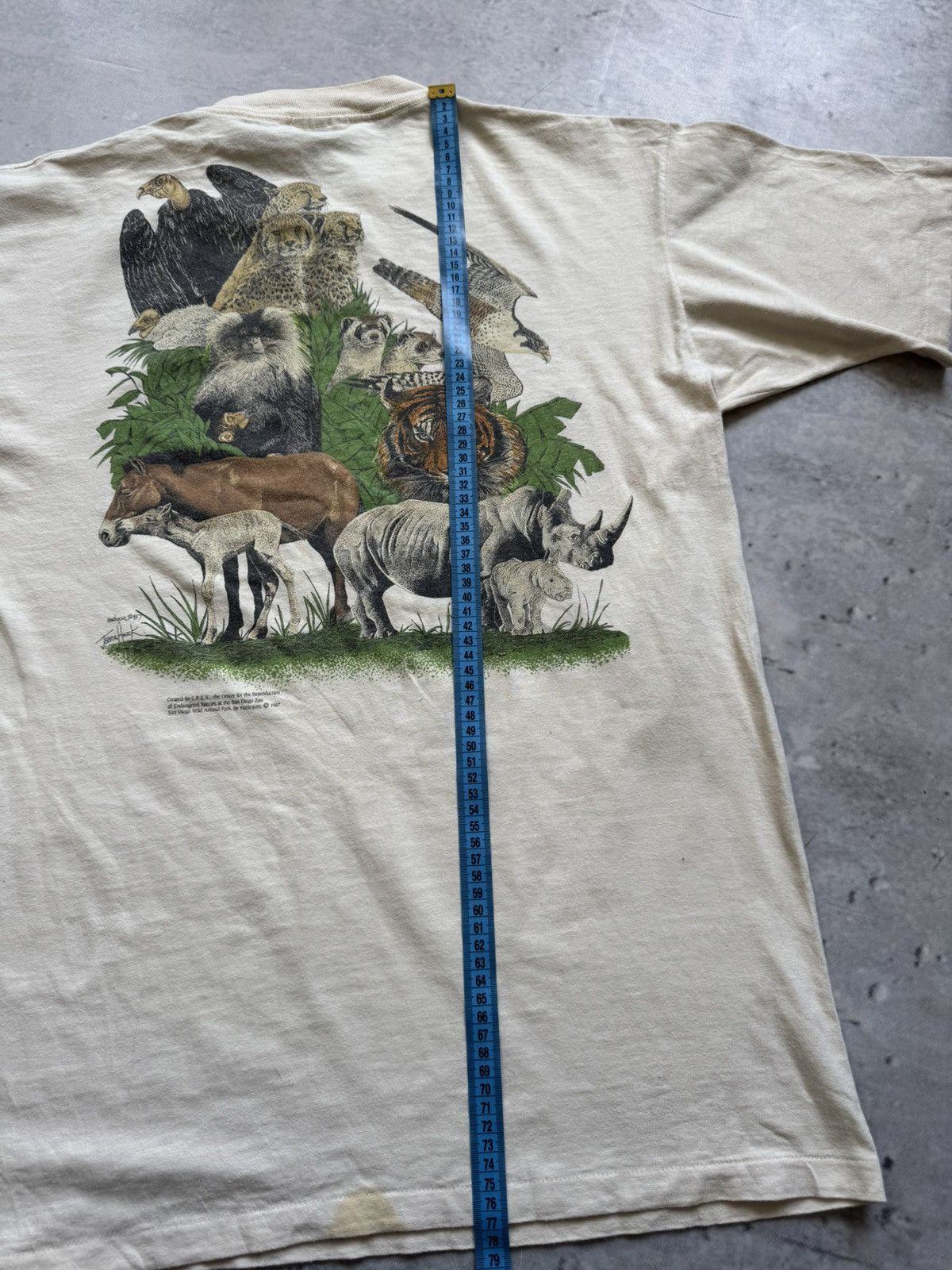 Vintage Oneita San Diego Power-T tee Zoo big logo Size US XL / EU 56 / 4 - 11 Thumbnail