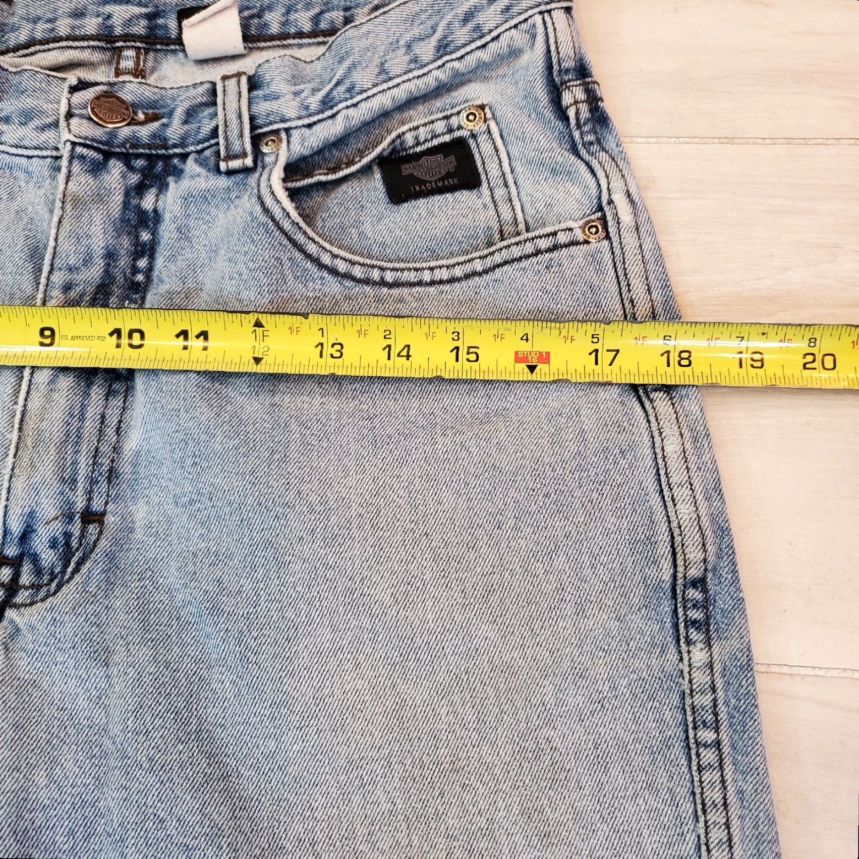 Harley Davidson VINTAGE Harley Davidson Jeans Straight 32x32 90s Denim Blue Mens Regular 5-Pocket USA Made Size US 32 / EU 48 - 5 Thumbnail