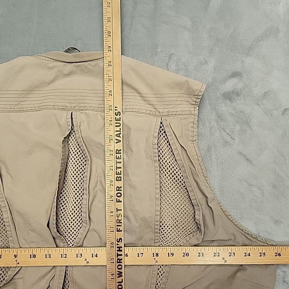 Vintage Cabela's Safari Vest Mens XL Khaki Beige Multi Pocket Utility Outdoors Photo Vest Size US XL / EU 56 / 4 - 8 Thumbnail