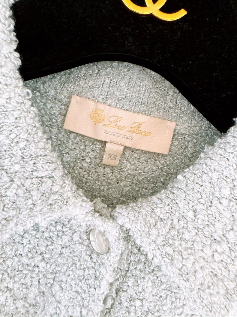 Loro Piana LORO PIANA Smog blue woolen circle silk jacket Size XS / US 0-2 / IT 36-38 - 6 Thumbnail