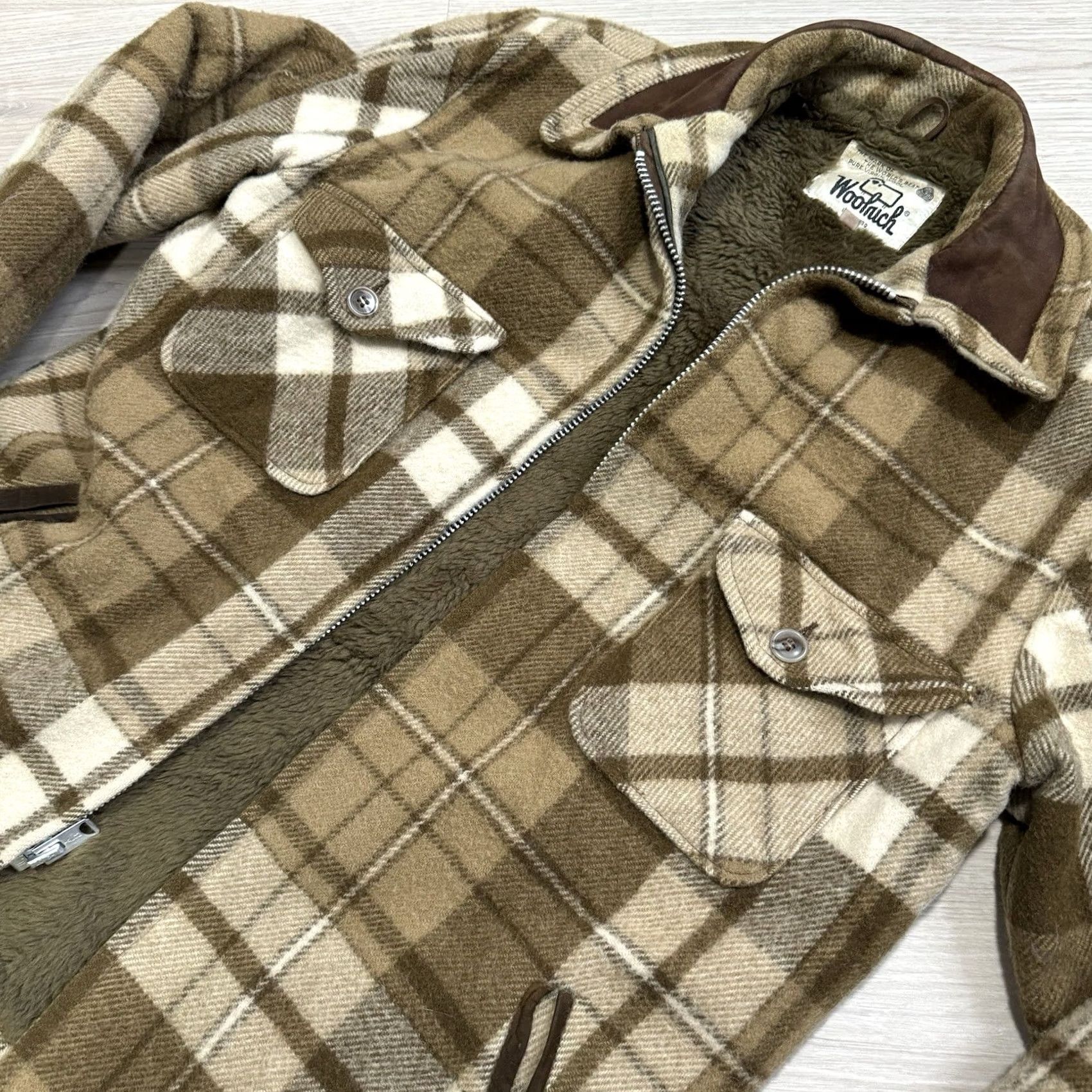Vintage VINTAGE Woolrich Coat or Jacket Wool Plaid 3-in-1 Wool Blanket Lined Mid-Length Brown Mens M Size US M / EU 48-50 / 2 - 4 Thumbnail