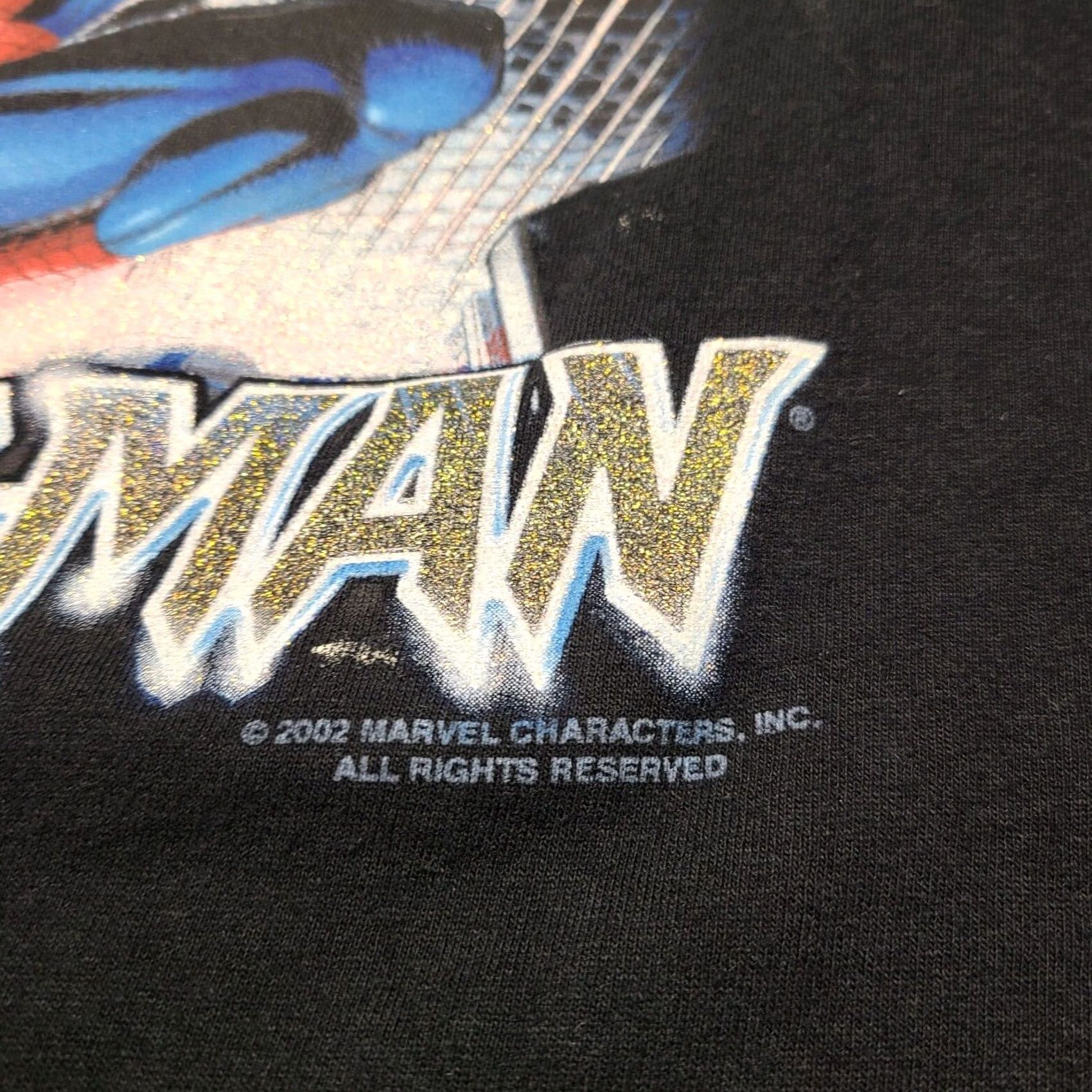 Vintage VINTAGE Spider-Man Marvel T-Shirt Mens Size Small X-Men Mad Engine Crew Neck Short Sleeve Black 2002 90s Comics Movie MenS Size US S / EU 44-46 / 1 - 3 Thumbnail