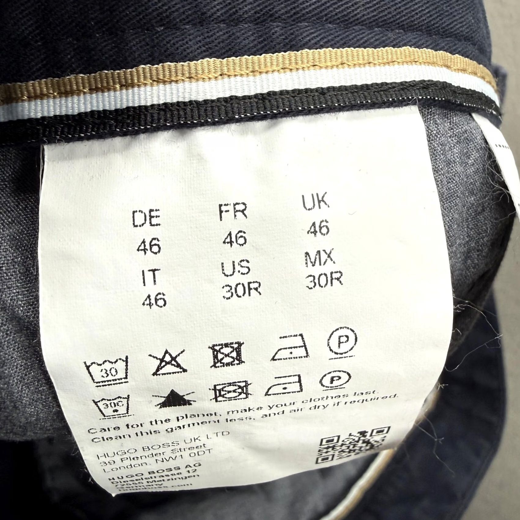 Vintage Boss Slice Shorts Mens 30 Blue Slim Chino 9 Inseam Casual Summer Flat Front Pockets Logo Slim Fit Regular 9in Inseam Size US 30 / EU 46 - 4 Thumbnail