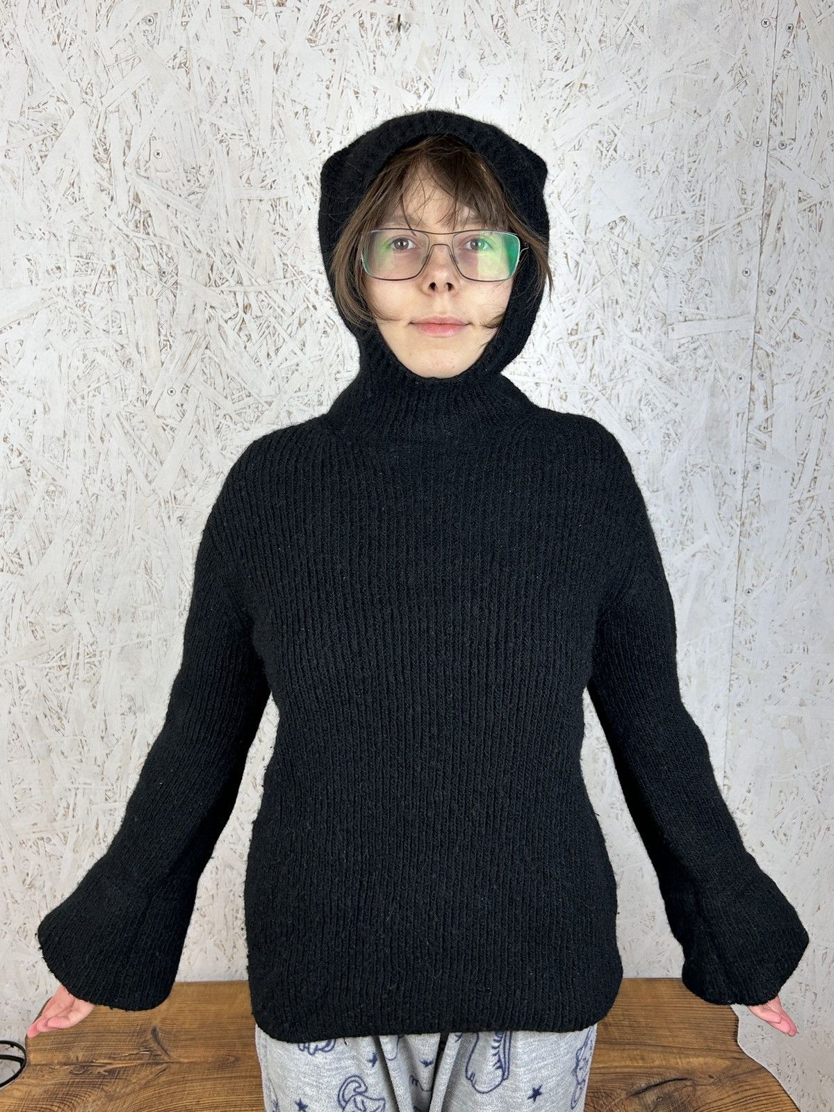 Yohji Yamamoto Yohji Yamamoto Y’s Ninja Hood Cute Bear Ears Wool Hoodie Size M / US 6-8 / IT 42-44 - 11 Thumbnail