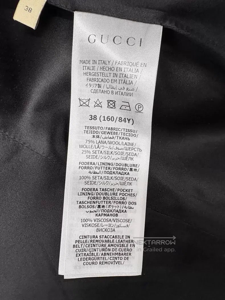 Gucci Gucci Black stand-up collar three-quarter sleeve single-br Size XS / US 0-2 / IT 36-38 - 6 Thumbnail