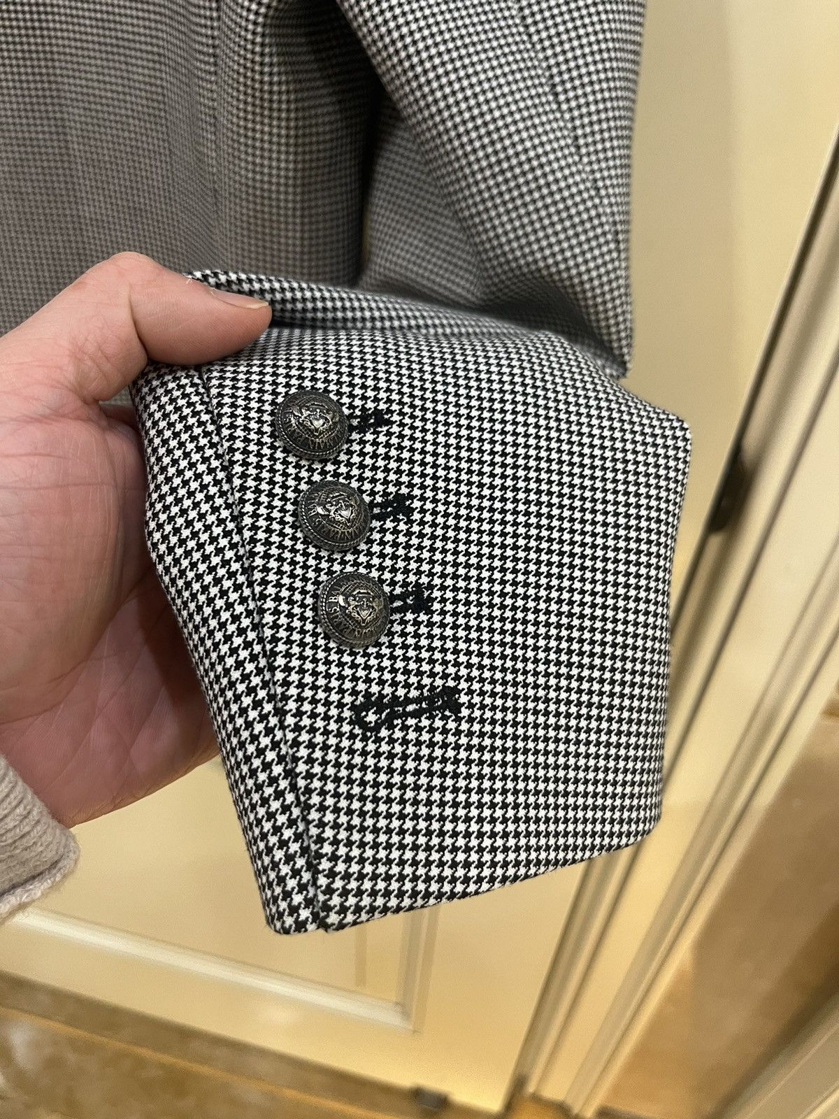 Balmain houndstooth double breast blazer size 48 Size 48R - 10 Thumbnail