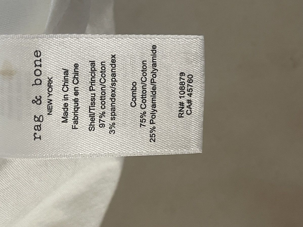 Rag & Bone Rag and Bone mens M stretch white shirt Zac NWT $245 Size US M / EU 48-50 / 2 - 9 Thumbnail