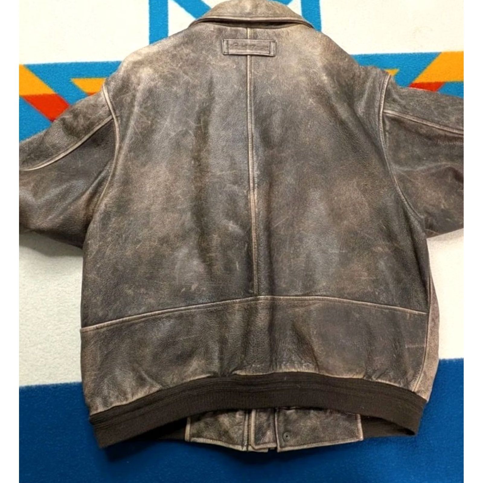 Eddie Bauer VINTAGE Eddie Bauer Leather Bomber Jacket Aviator Pilot Zip Flight Patina M Casual Outdoor USA Mens Size US M / EU 48-50 / 2 - 5 Thumbnail
