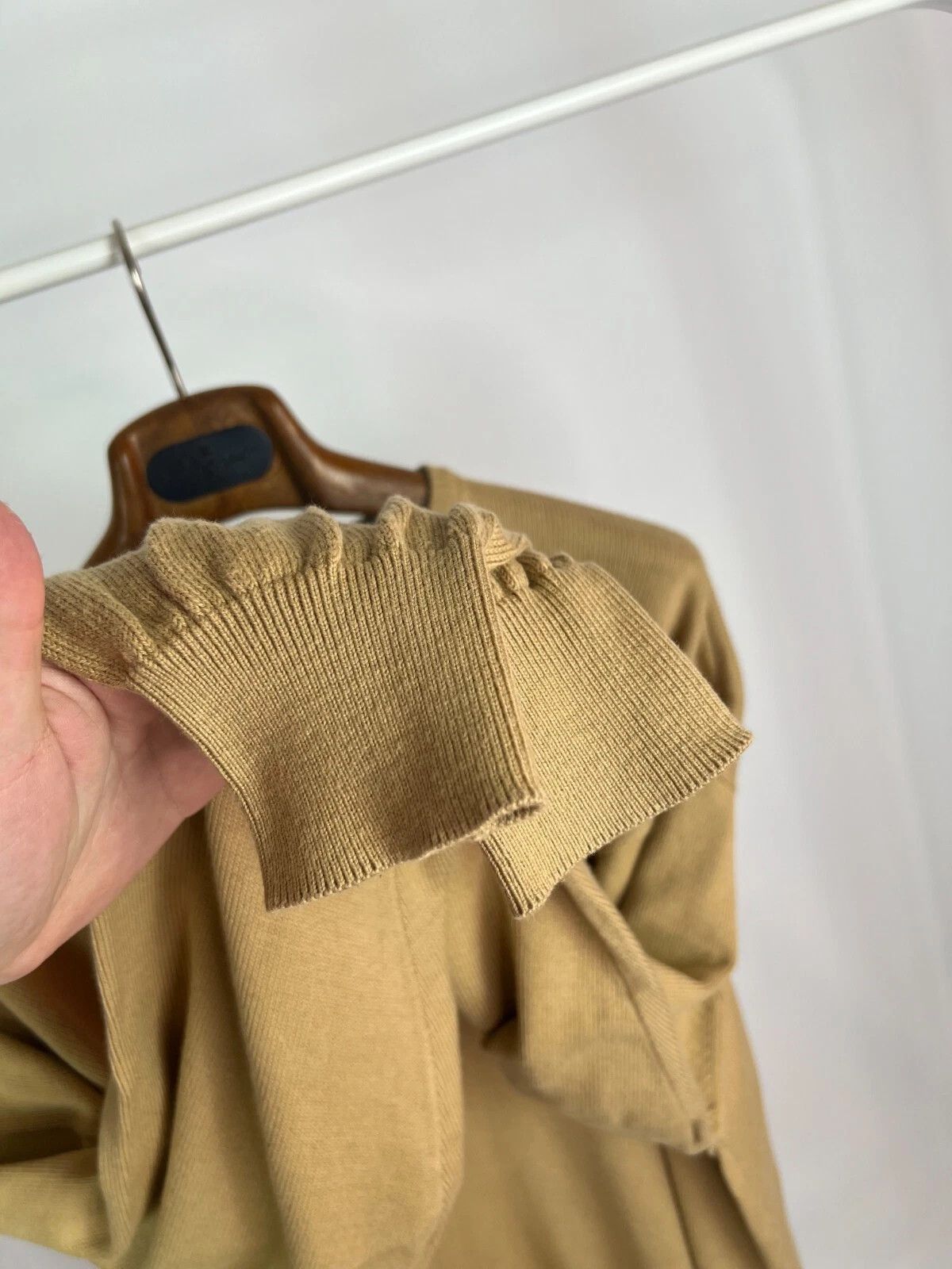 Barbour Barbour Men's Leith Cotton Crew Neck Sand Sweater Size US XXL / EU 58 / 5 - 7 Thumbnail