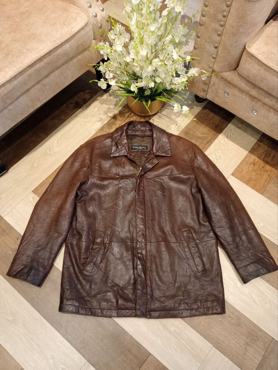 VINTAGE YVES SAINT LAURENT LEATHER JACKET